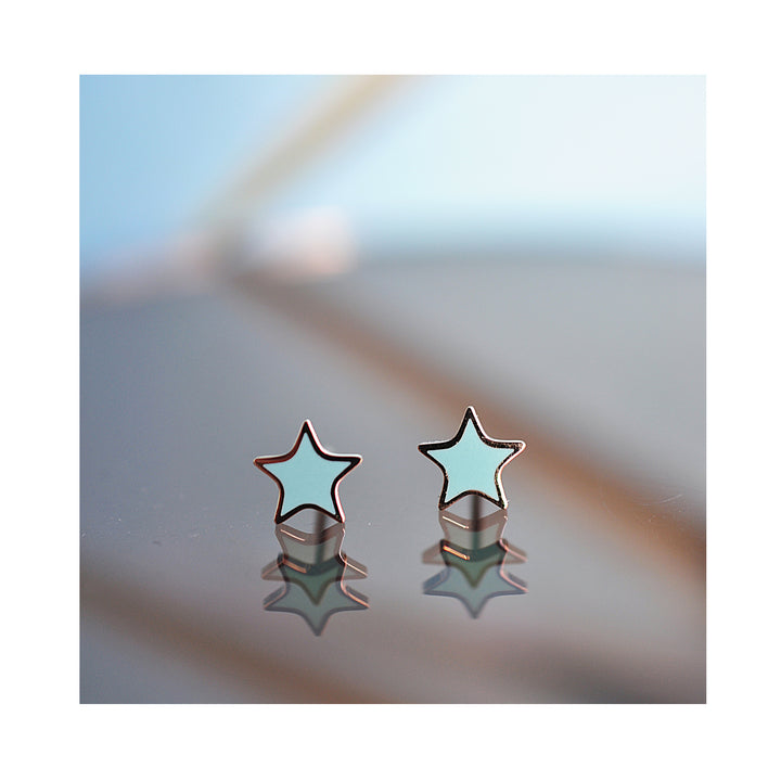 TURQUOISE WAVES stud earrings / TURQUOISE WAVES stud naušnice