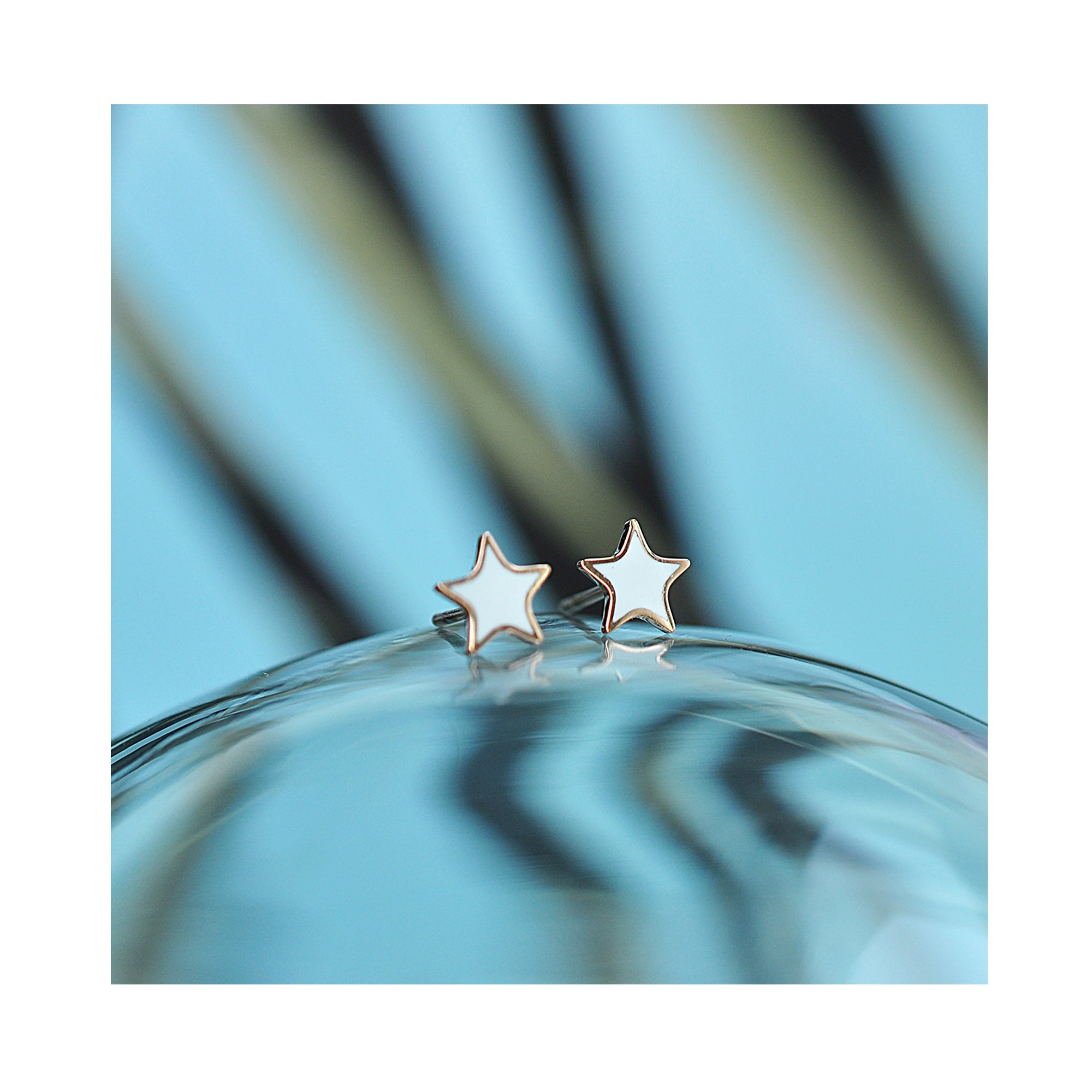 WHITE CLOUDS stud earrings / WHITE CLOUDS stud naušnice