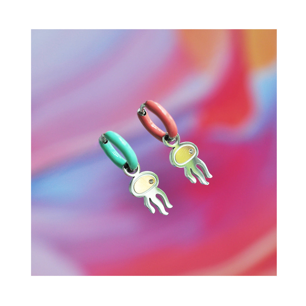 JELLY BABY color mini hoops / JELLY BABY mini ring u boji