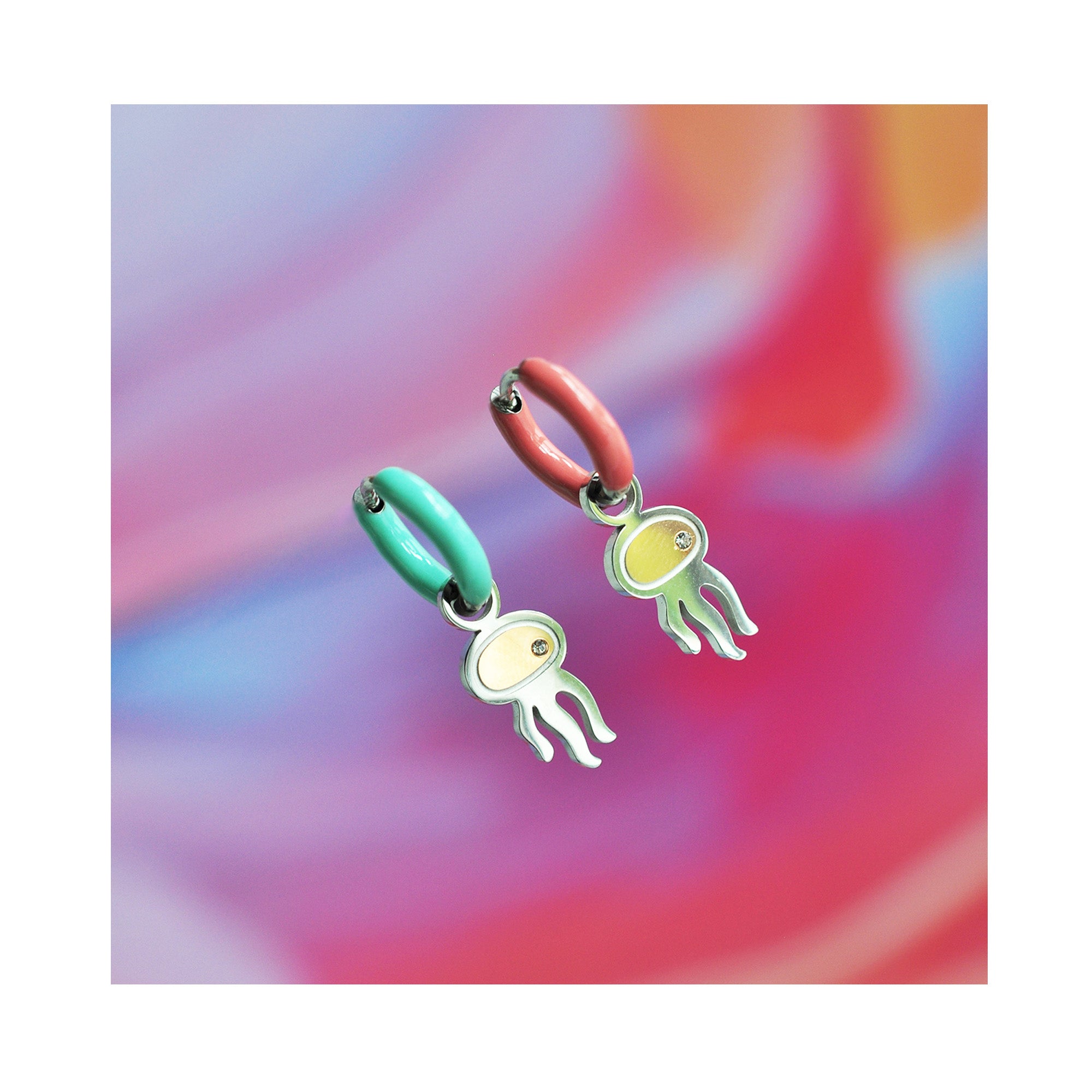 JELLY BABY color mini hoops / JELLY BABY mini ring u boji