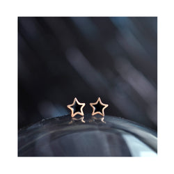 TINY BLACK STARS earrings / TINY BLACK STARS naušnice