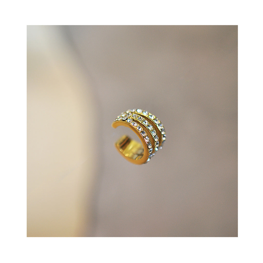 TRIPLE SPARKLE cuff earring / TRIPLE SPARKLE cuff naušnica