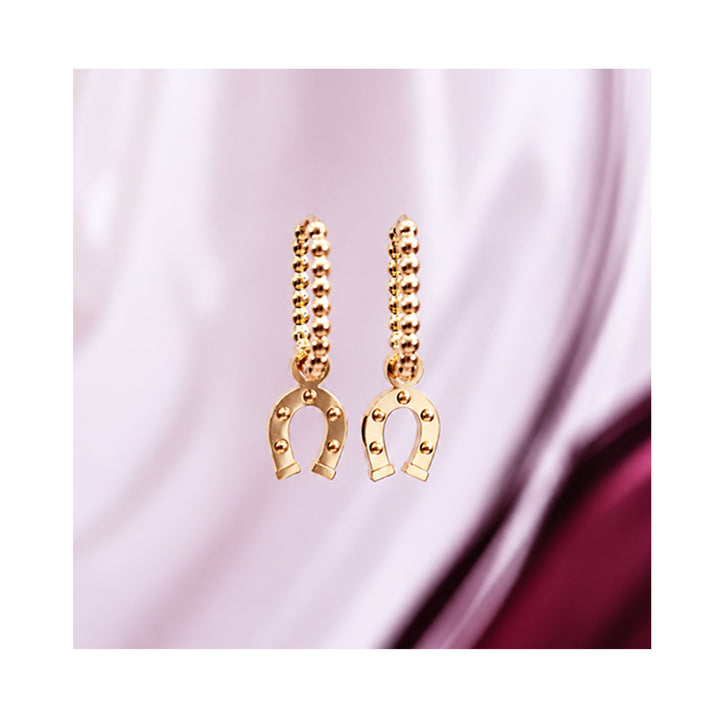 HORSE WHISPERER dot oval hoops / HORSE WHISPERER dot ovalni ringovi