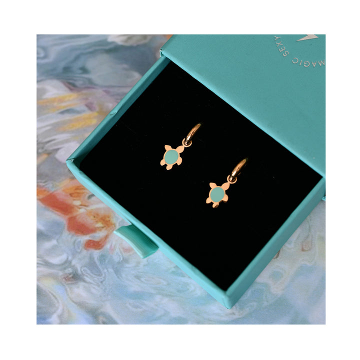 FUNKY TURTLE mini hoops / FUNKY TURTLE mini ringovi