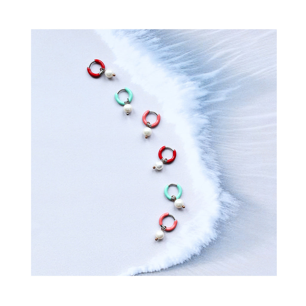 PEARL color mini hoops / PEARL mini ringovi u boji