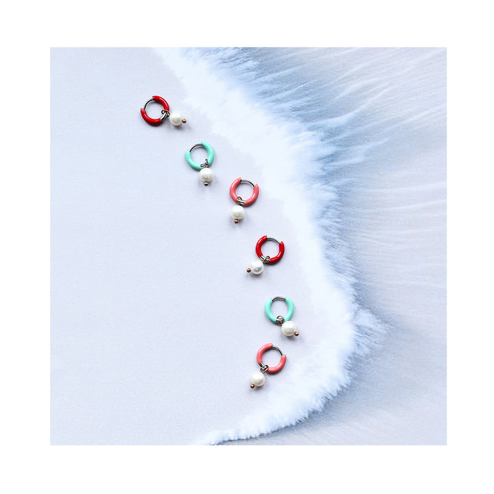 PEARL color mini hoops / PEARL mini ringovi u boji