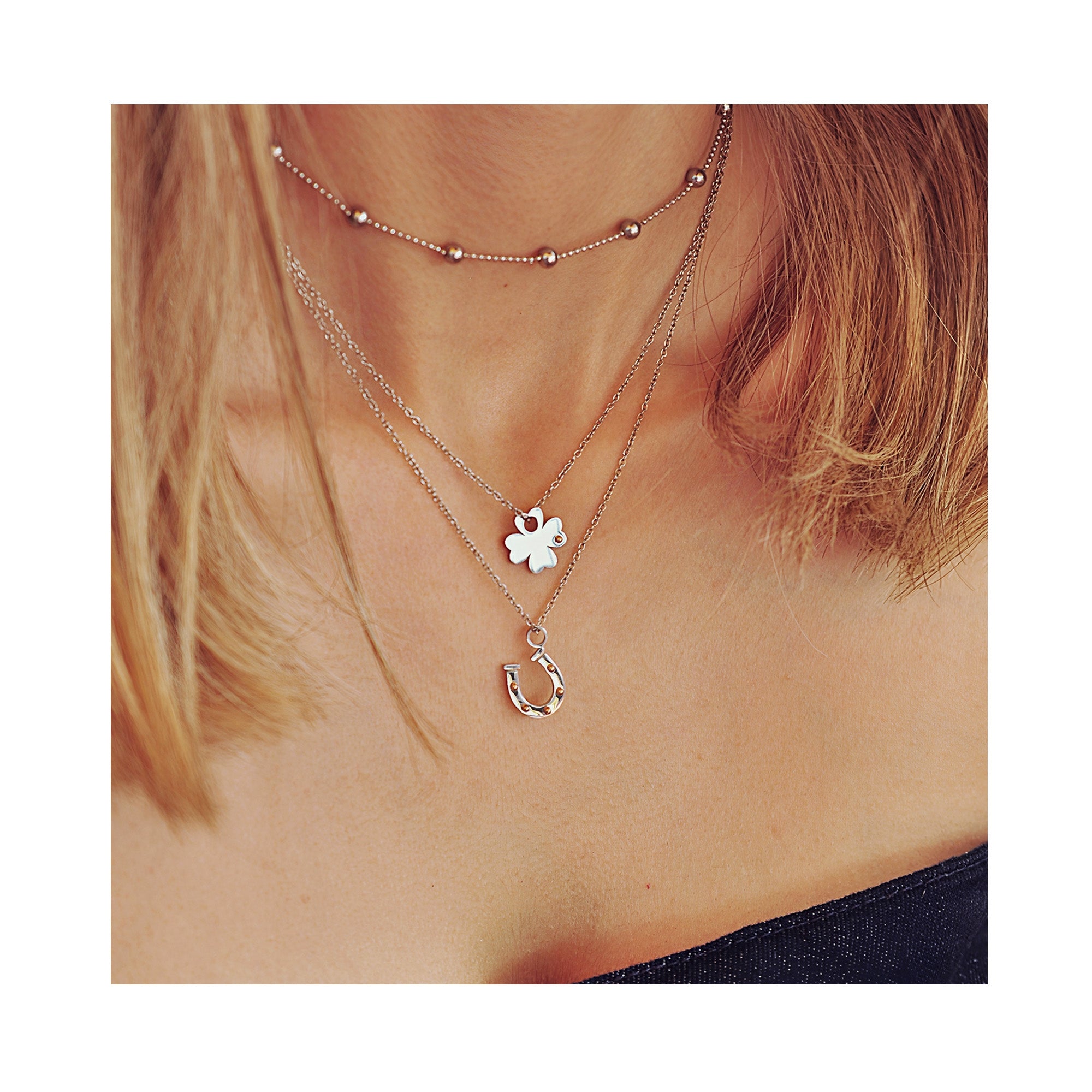 LUCKY BASTARD & HORSE WHISPERER necklace