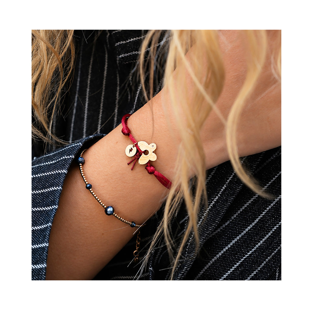 BUTTERFLY silk string bracelet / BUTTERFLY narukvica trakica