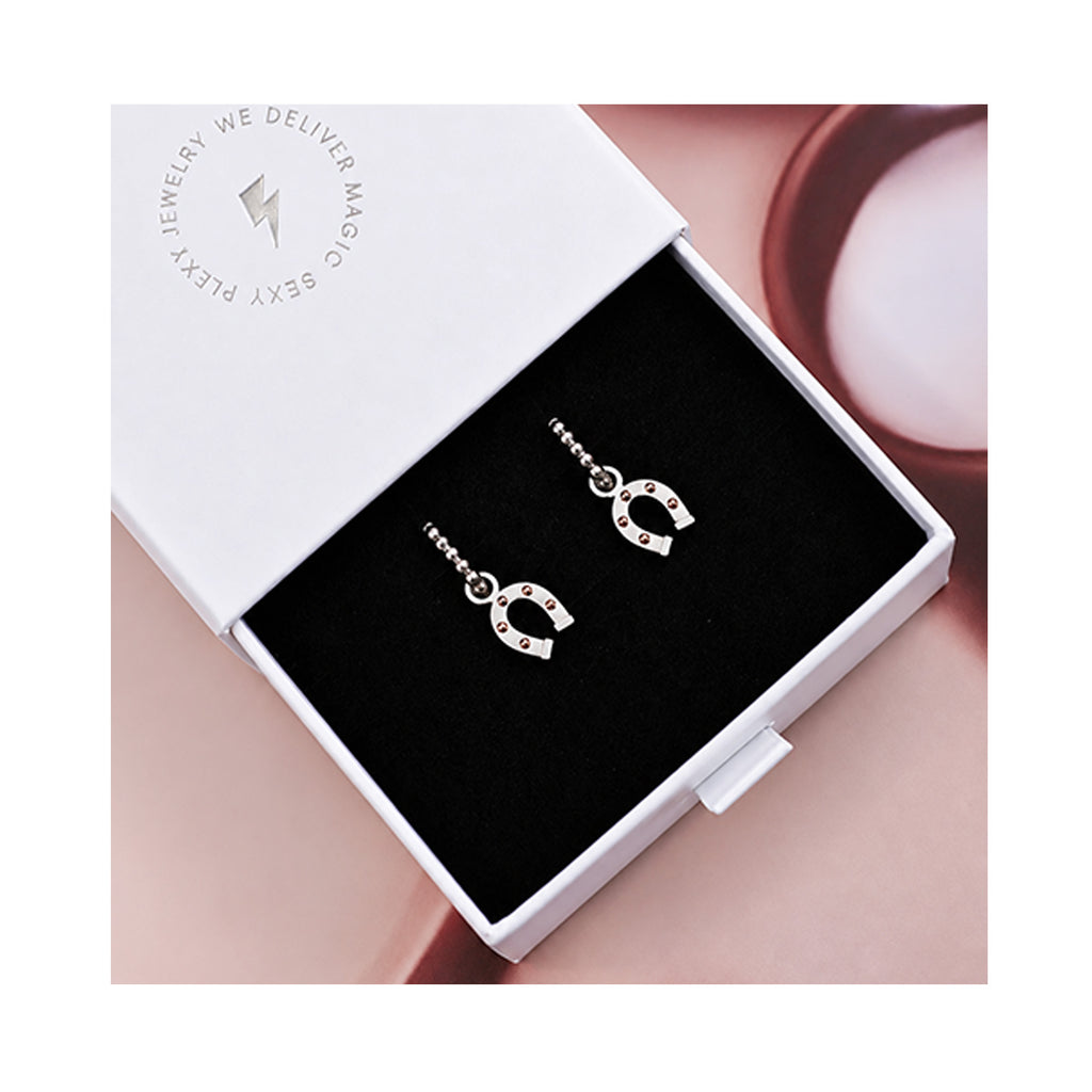 HORSHE WHISPERER dot classic hoops / HORSHE WHISPERER dot klasični ringovi