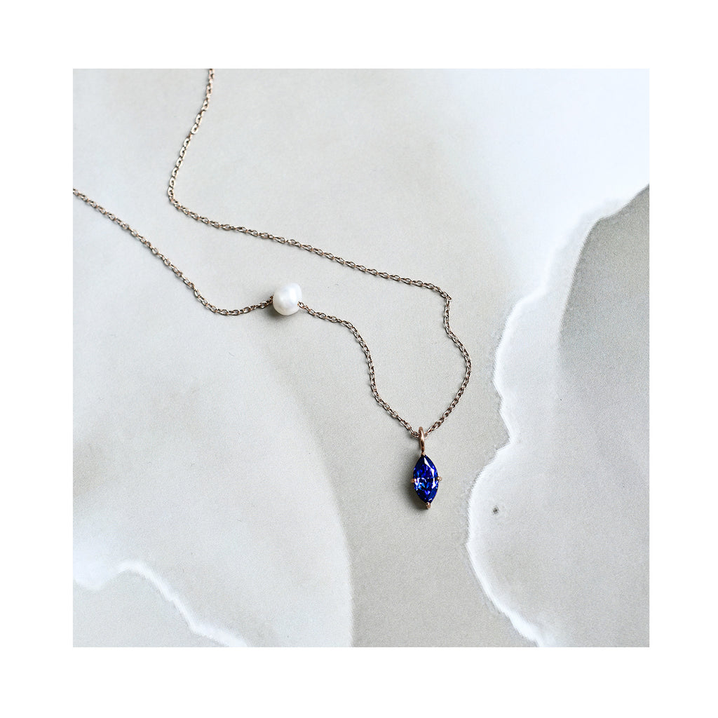 BLUE ROCK single necklace / BLUE ROCK jednostruka ogrlica