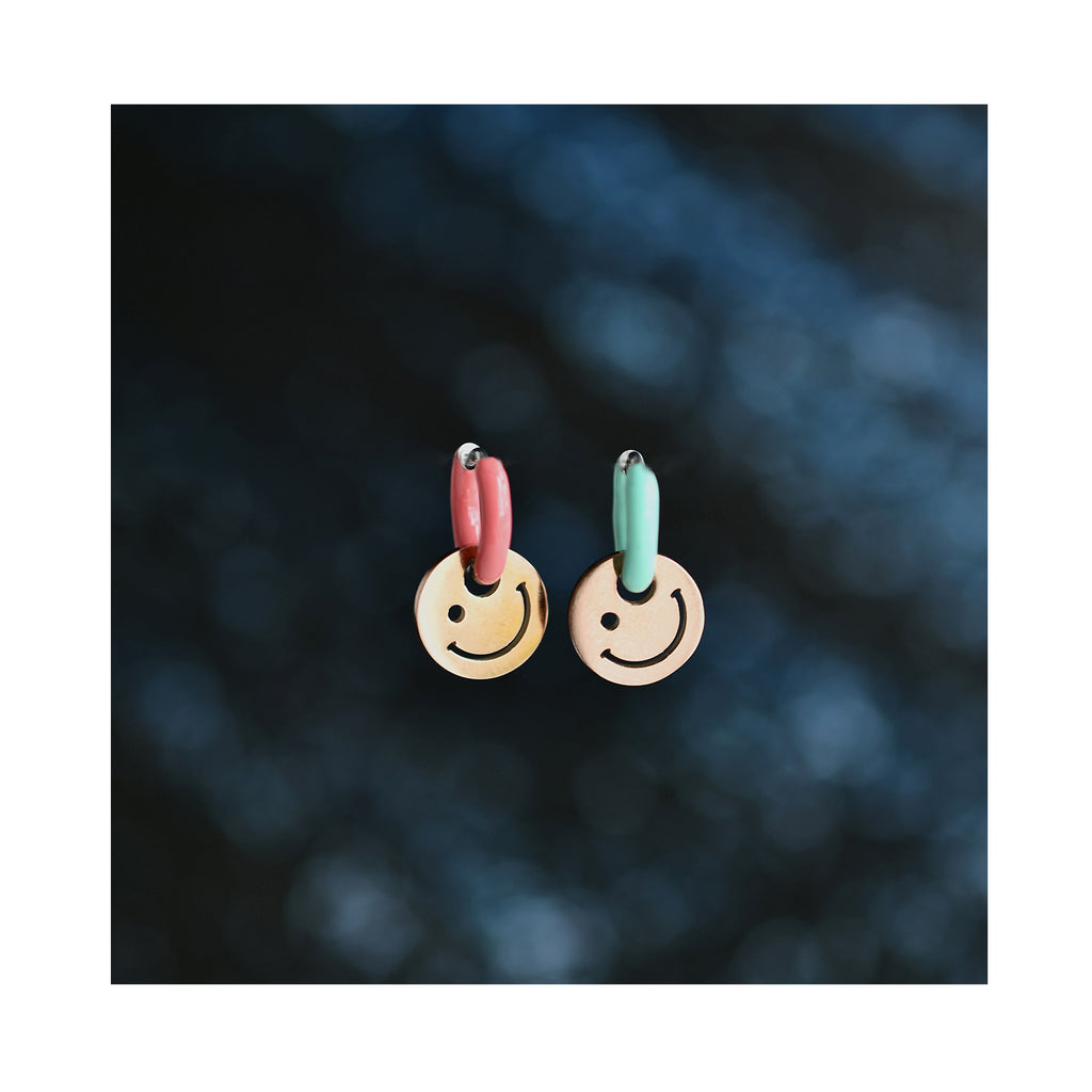 SMILE ON color mini hoops / SMILE ON mini ringovi u boji