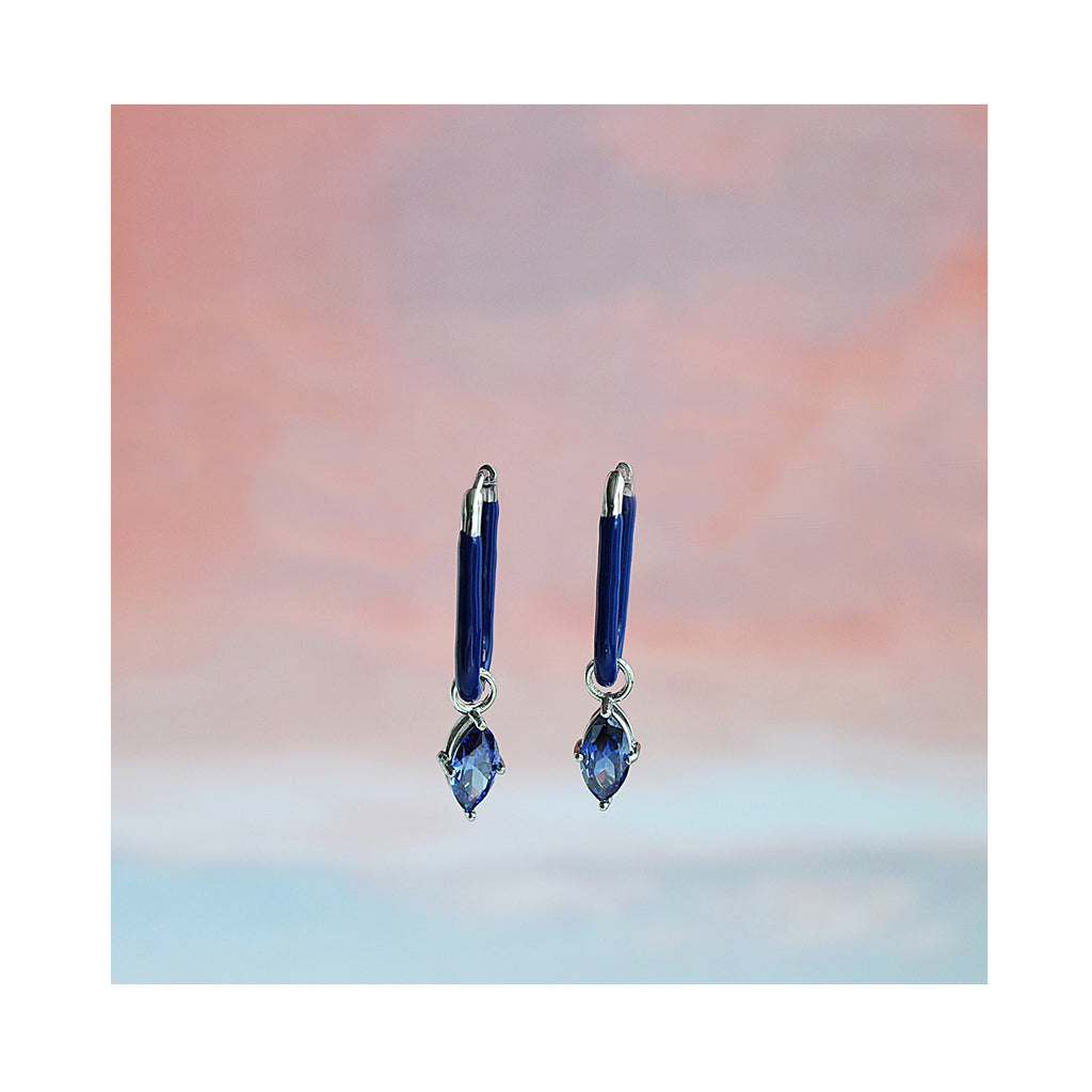 BLUE ROCK oval hoops