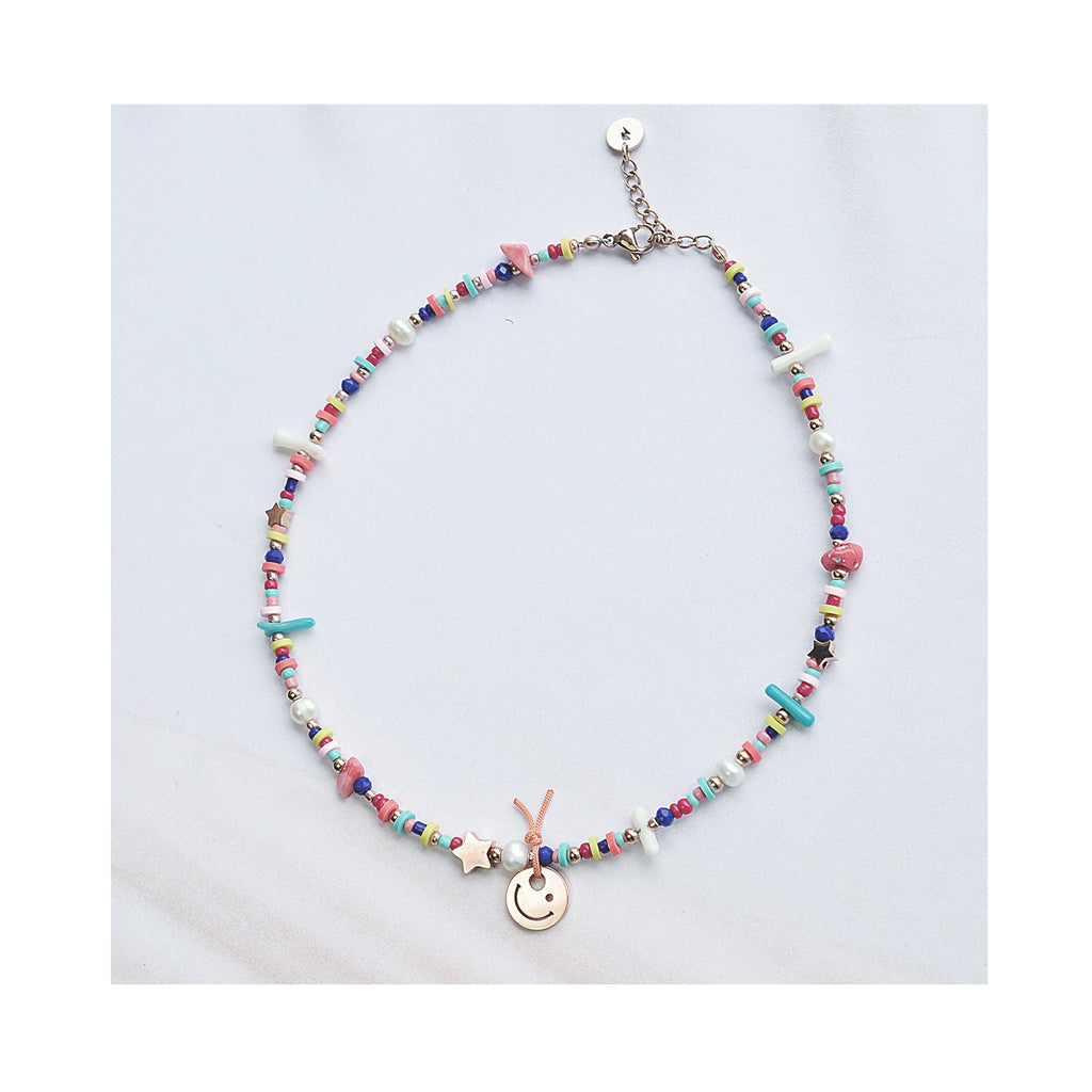 HAPPY PEOPLE beads necklace