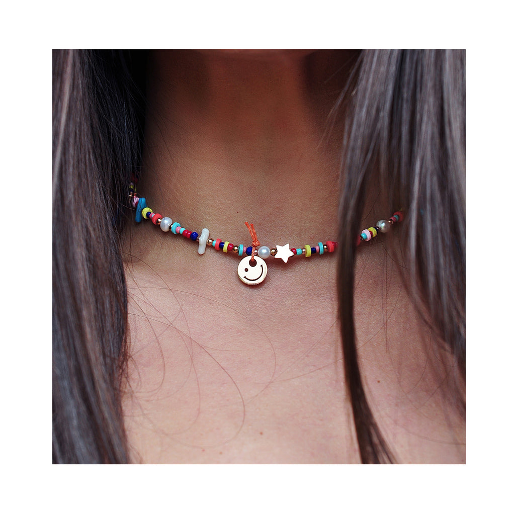 HAPPY PEOPLE beads necklace