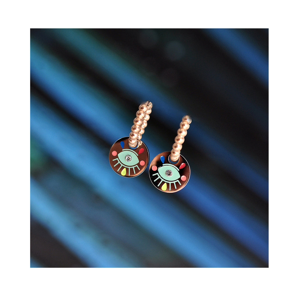 PINA COLADA classic drop hoops / PINA COLADA okrugli ringovi