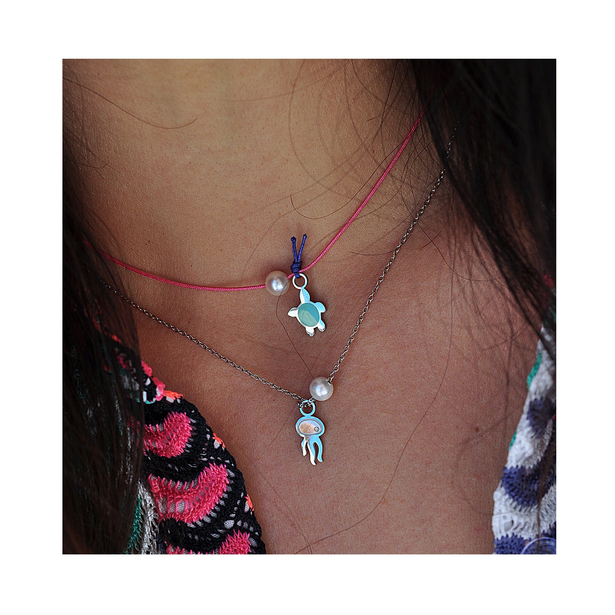 FUNKY SEA BABY string choker / FUNKY SEA BABY ogrlica uz vrat