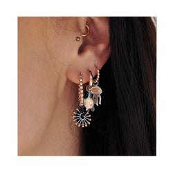 SHELLY BABY dot oval hoops / SHELLY BABY dot ovalni ringovi