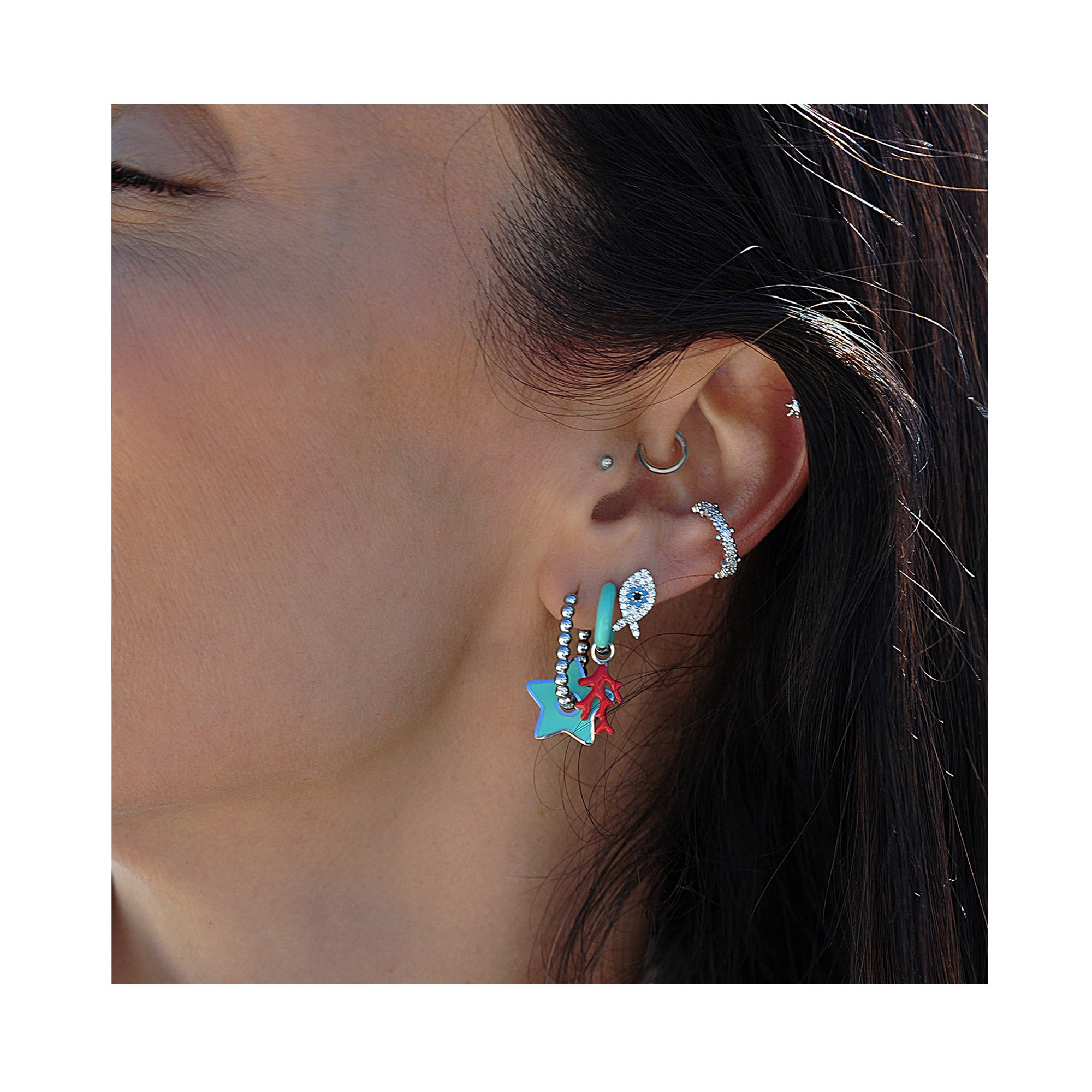 FISHY BUSINESS piercing earrings / FISHY BUSINESS piercing naušnice