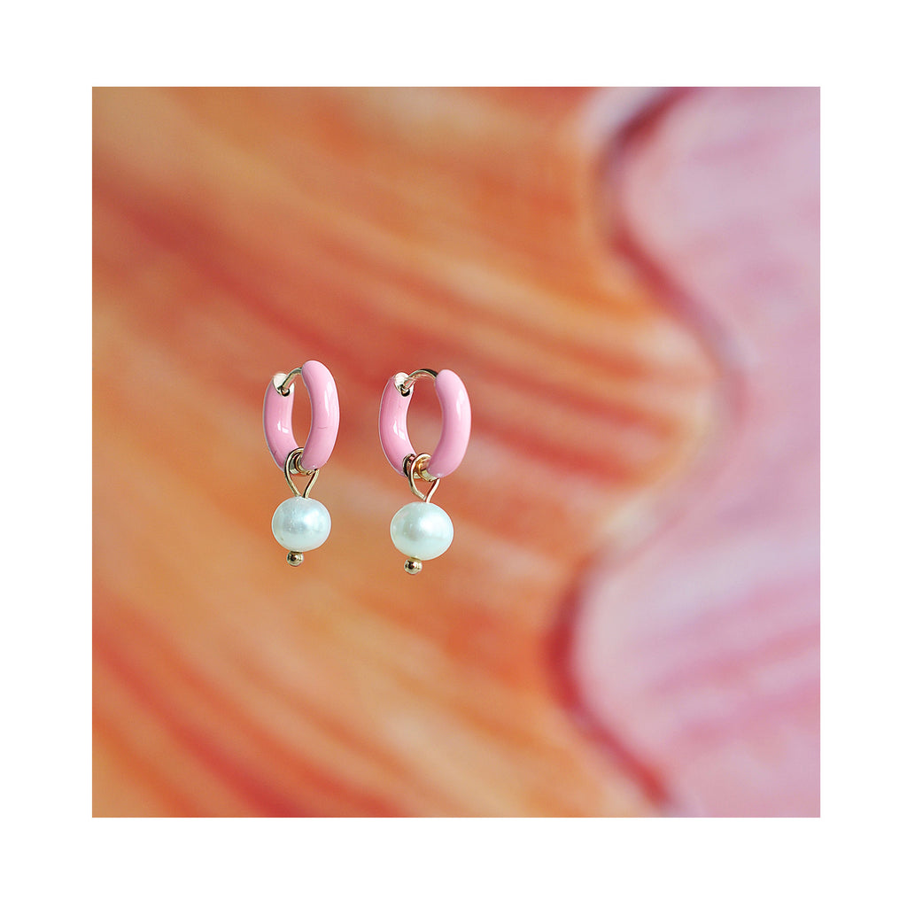 COSMOPOLITAN PEARL mini hoop / COSMOPOLITAN PEARL mini ringovi
