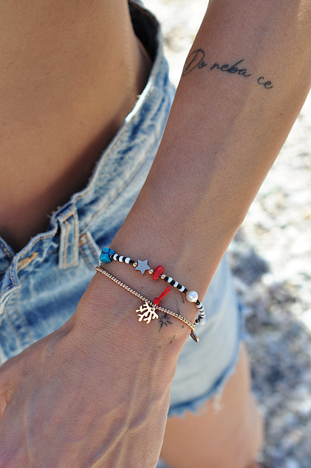 AMALFI CORAL dot bracelet / AMALFI CORAL točkasta narukvica