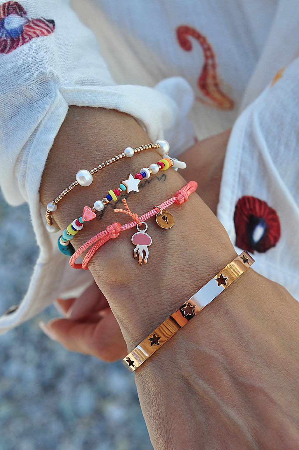 FUNKY JELLY silk bracelet / FUNKY JELLY narukvica trakica