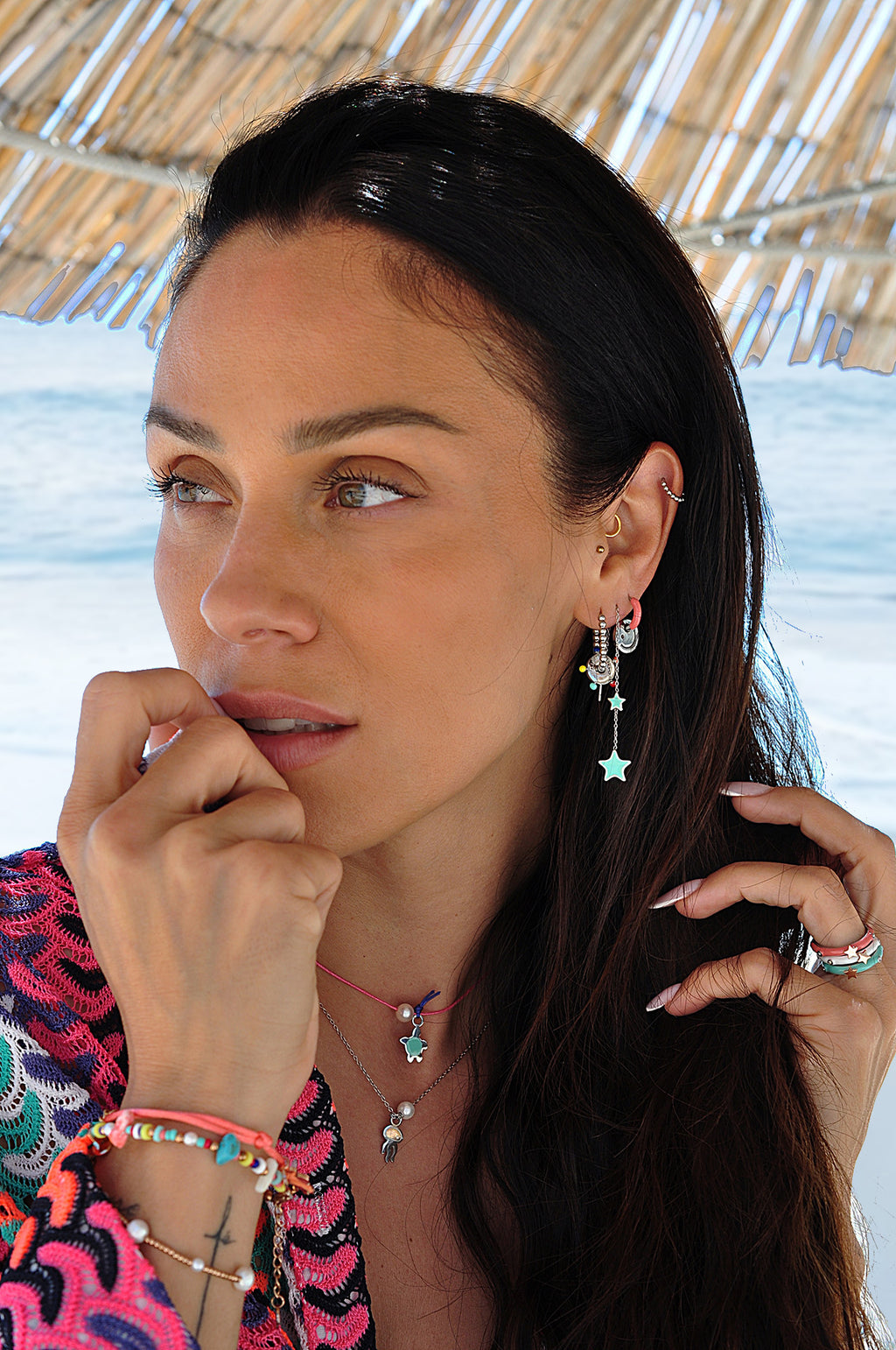 SMILE ON color mini hoops / SMILE ON mini ringovi u boji