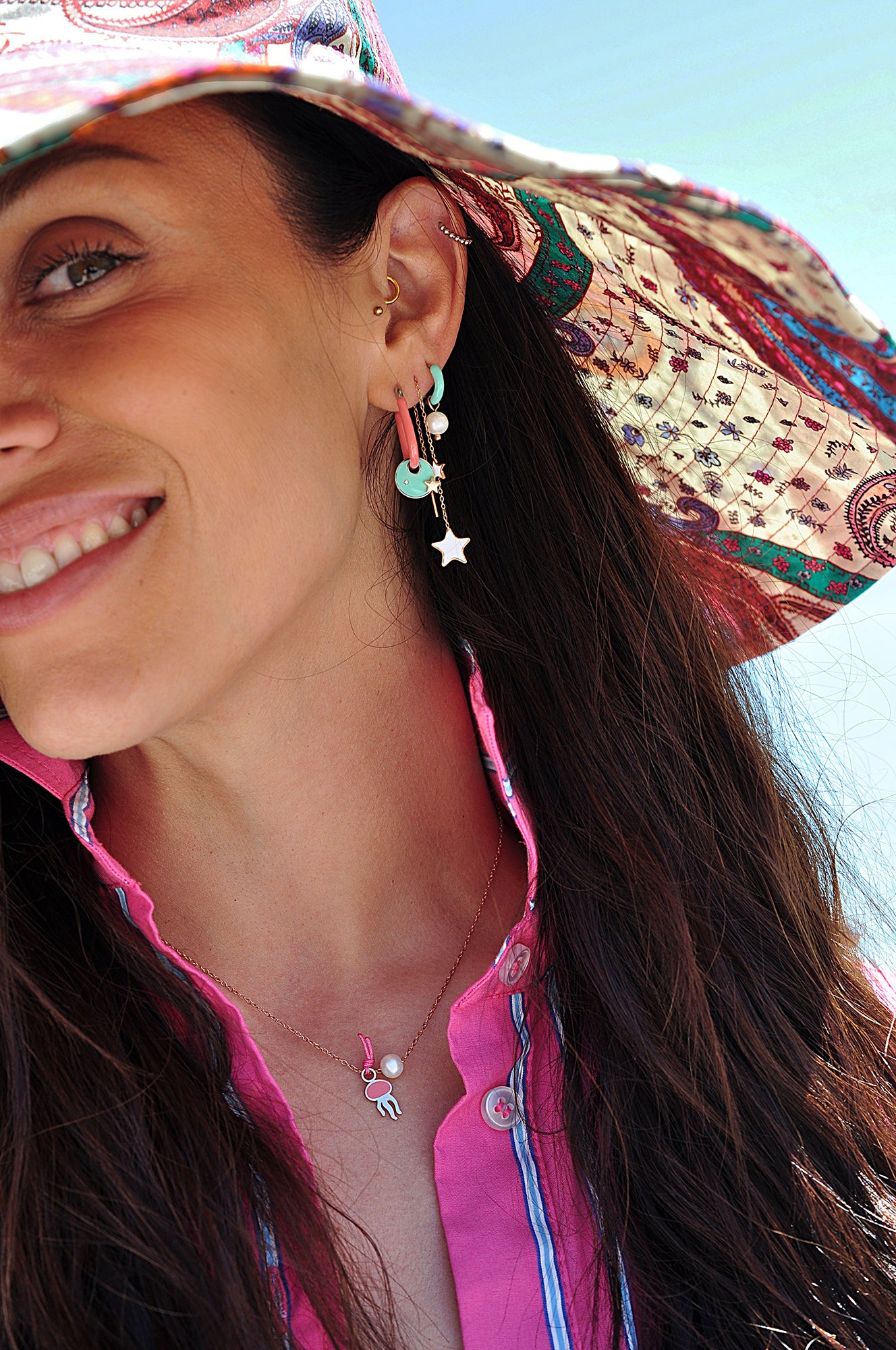 PEARL color mini hoops / PEARL mini ringovi u boji