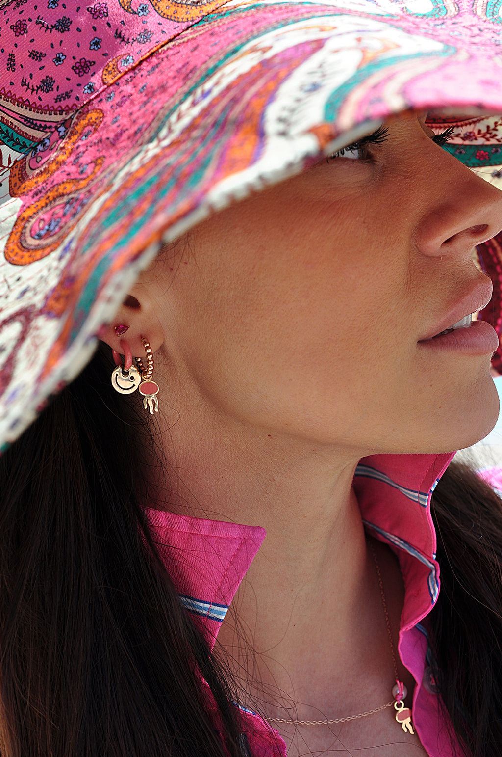 SMILE ON color mini hoops / SMILE ON mini ringovi u boji