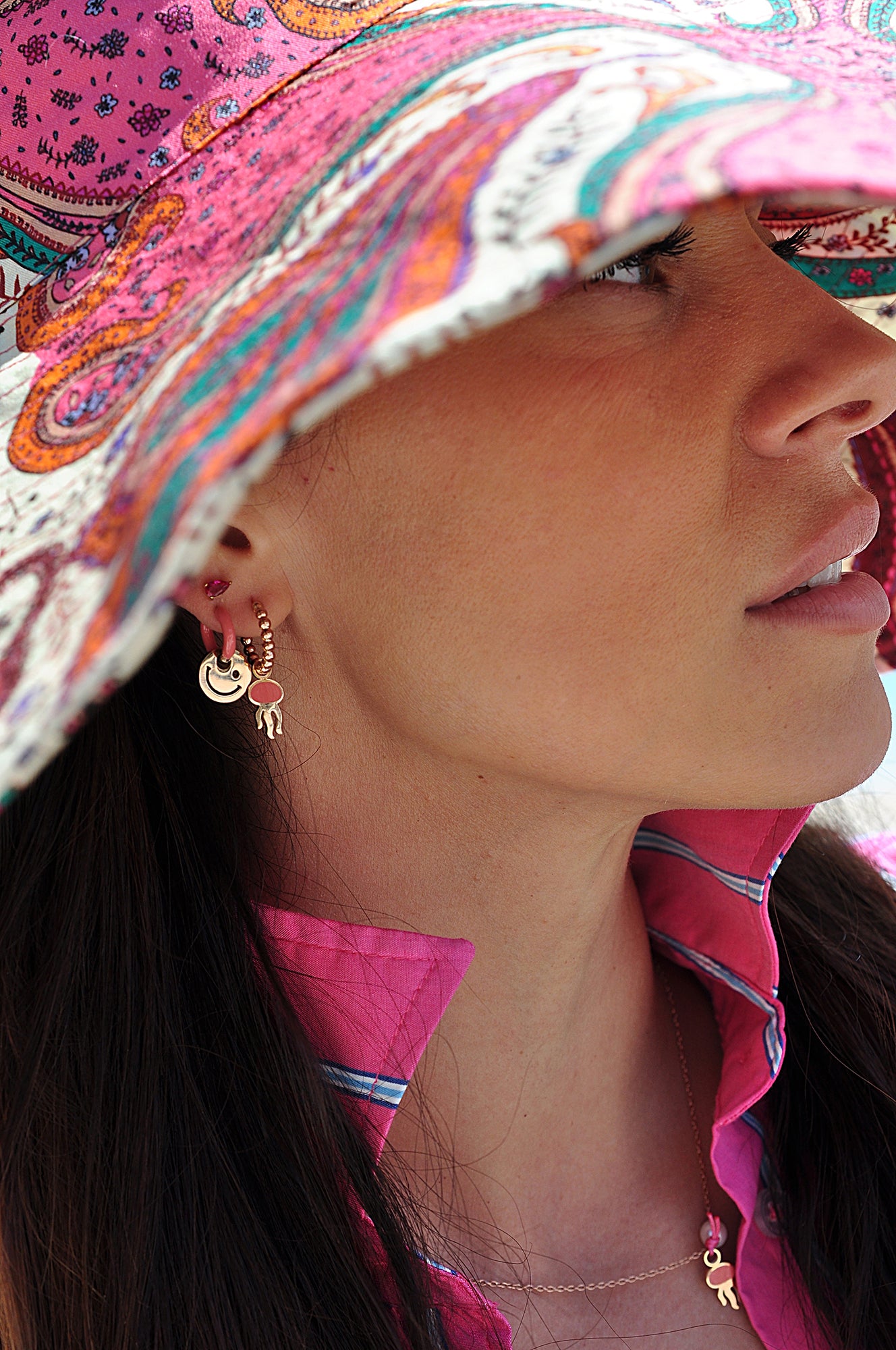 SMILE ON color mini hoops / SMILE ON mini ringovi u boji