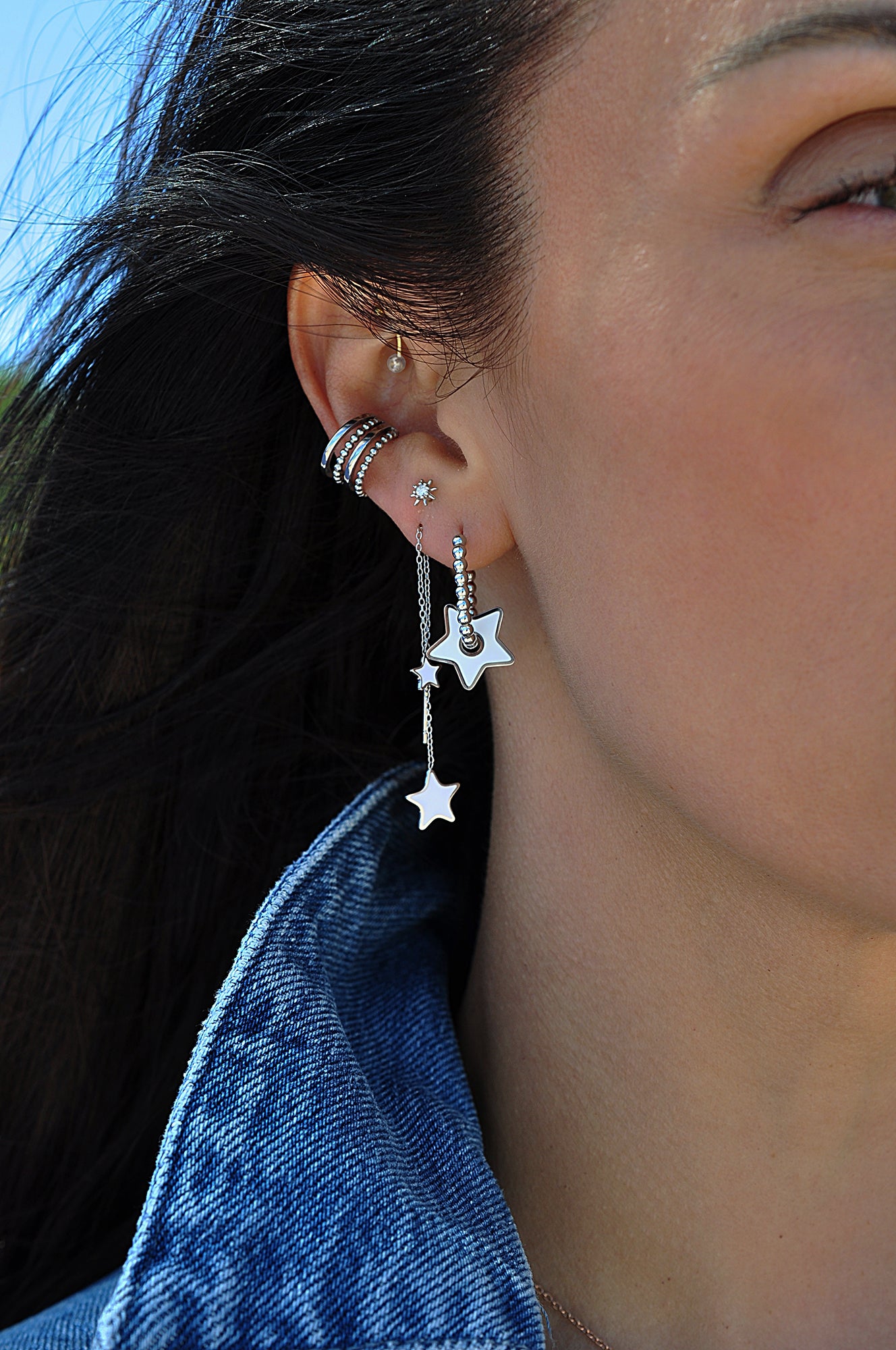 MARGARITA oval drop hoops / MARGARITA ovalni ringovi