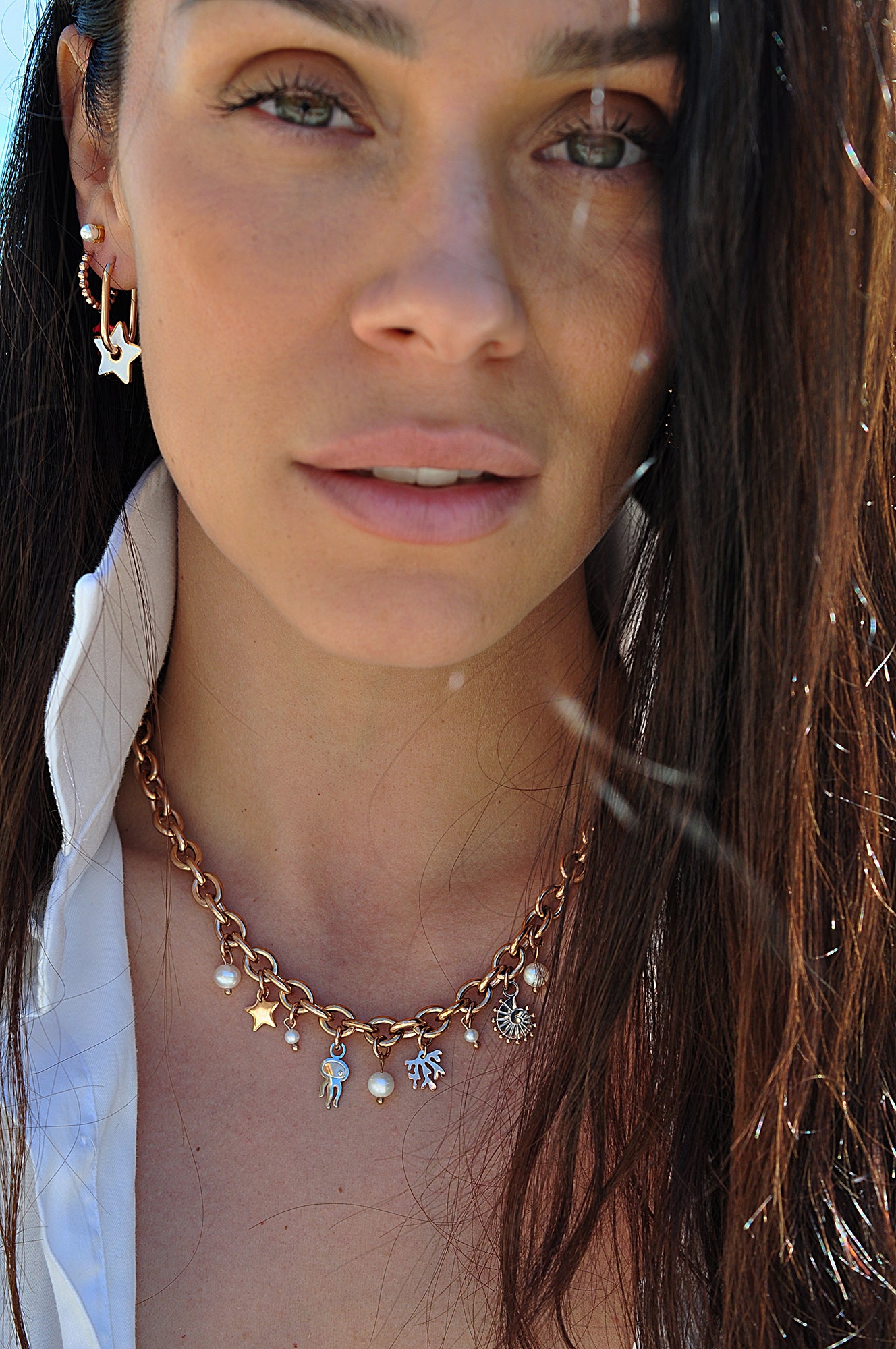 STAY SALTY BABY chunky necklace / STAY SALTY BABY ogrlica