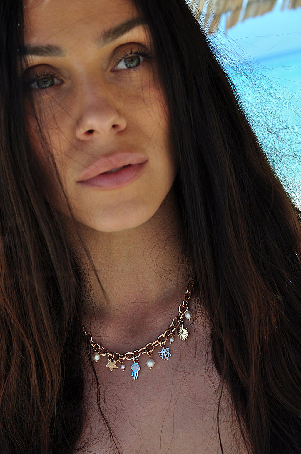 STAY SALTY BABY chunky necklace / STAY SALTY BABY ogrlica