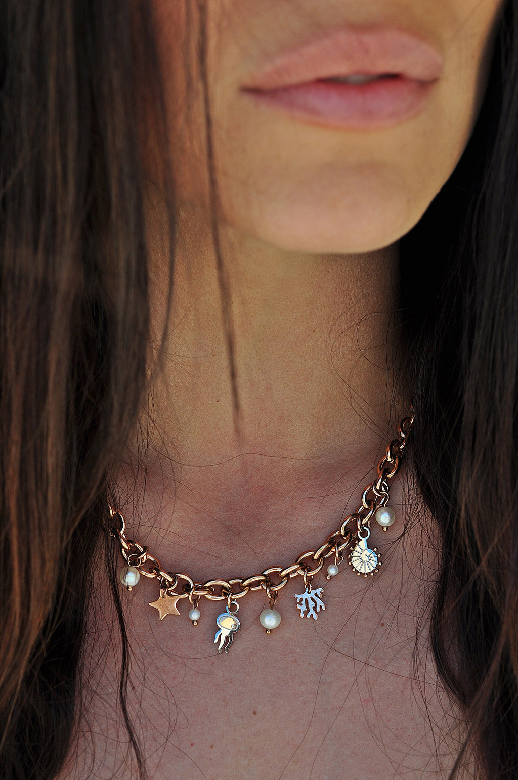 STAY SALTY BABY chunky necklace / STAY SALTY BABY ogrlica