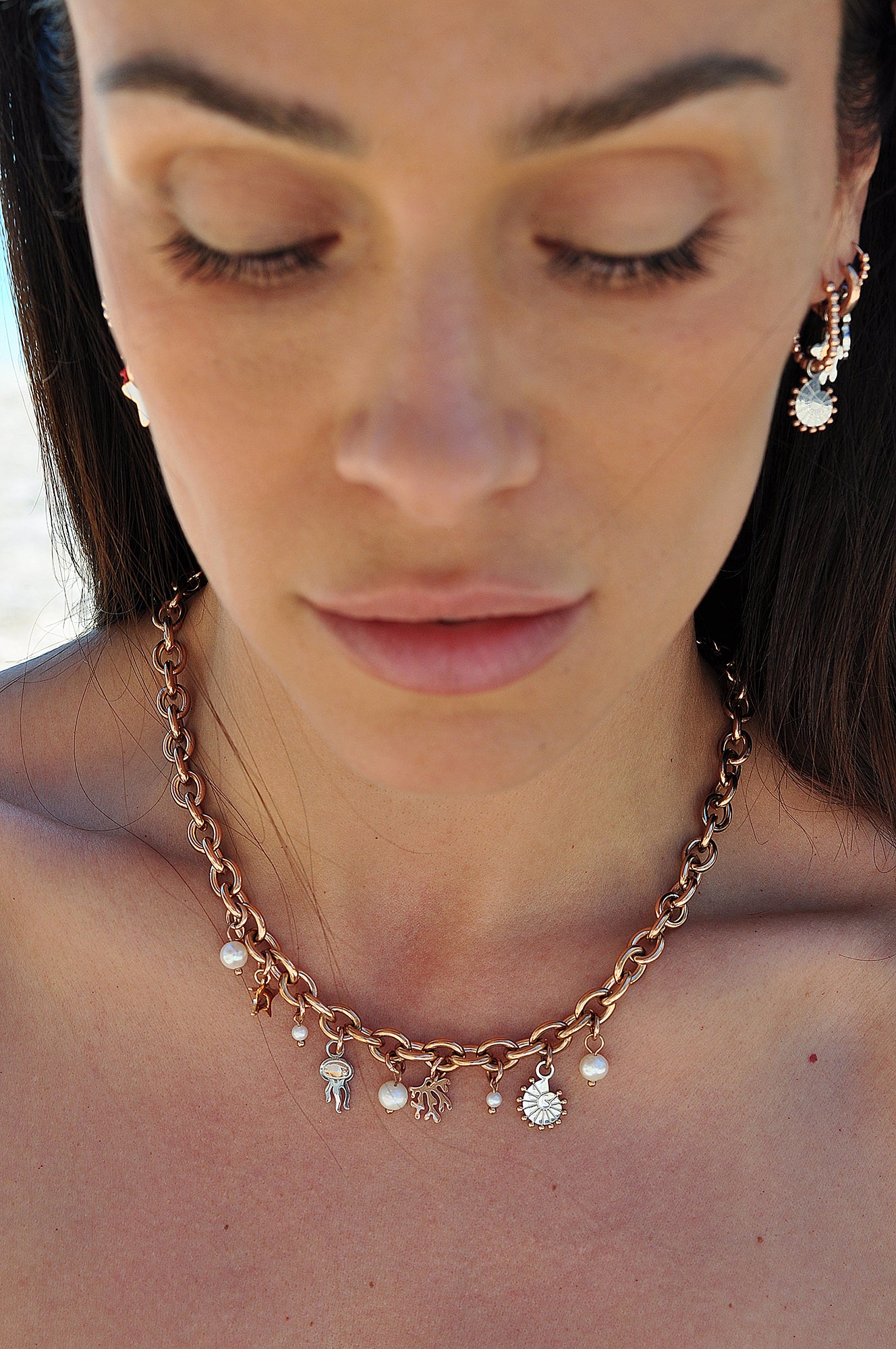 STAY SALTY BABY chunky necklace / STAY SALTY BABY ogrlica