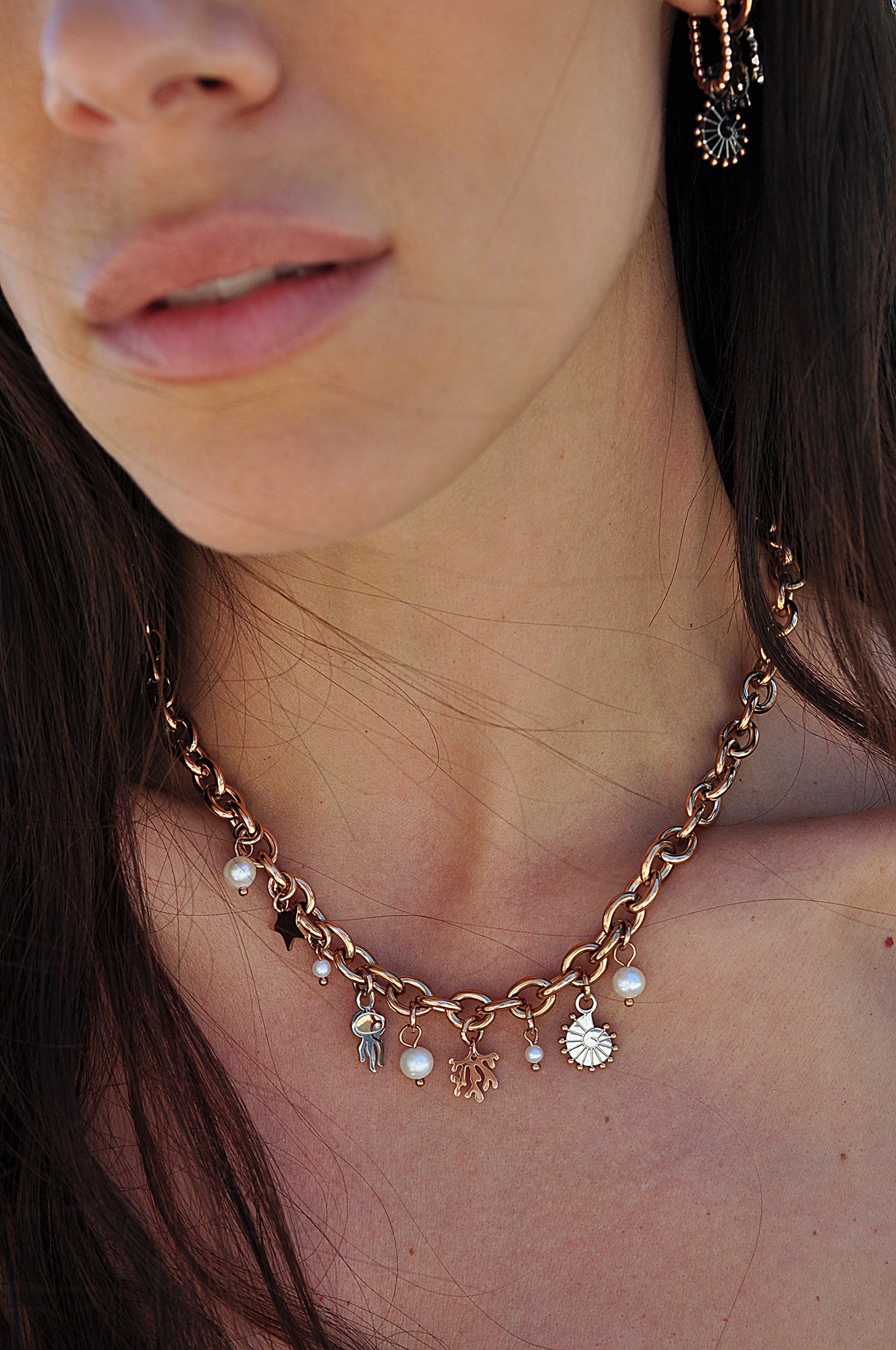 STAY SALTY BABY chunky necklace / STAY SALTY BABY ogrlica
