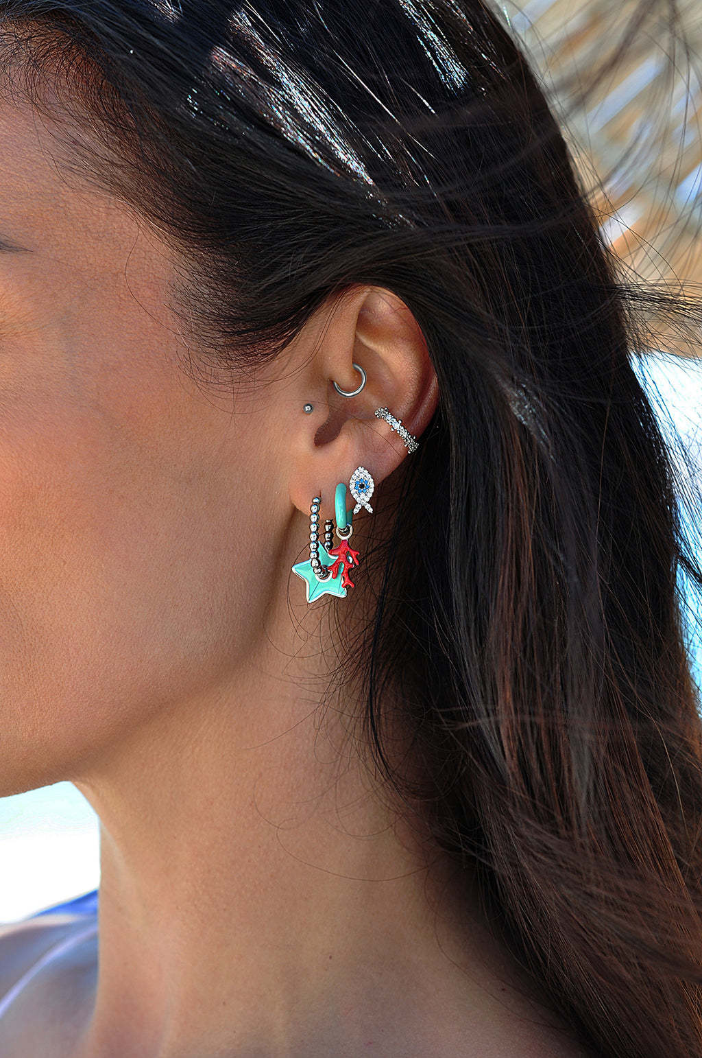 FISHY BUSINESS piercing earrings / FISHY BUSINESS piercing naušnice