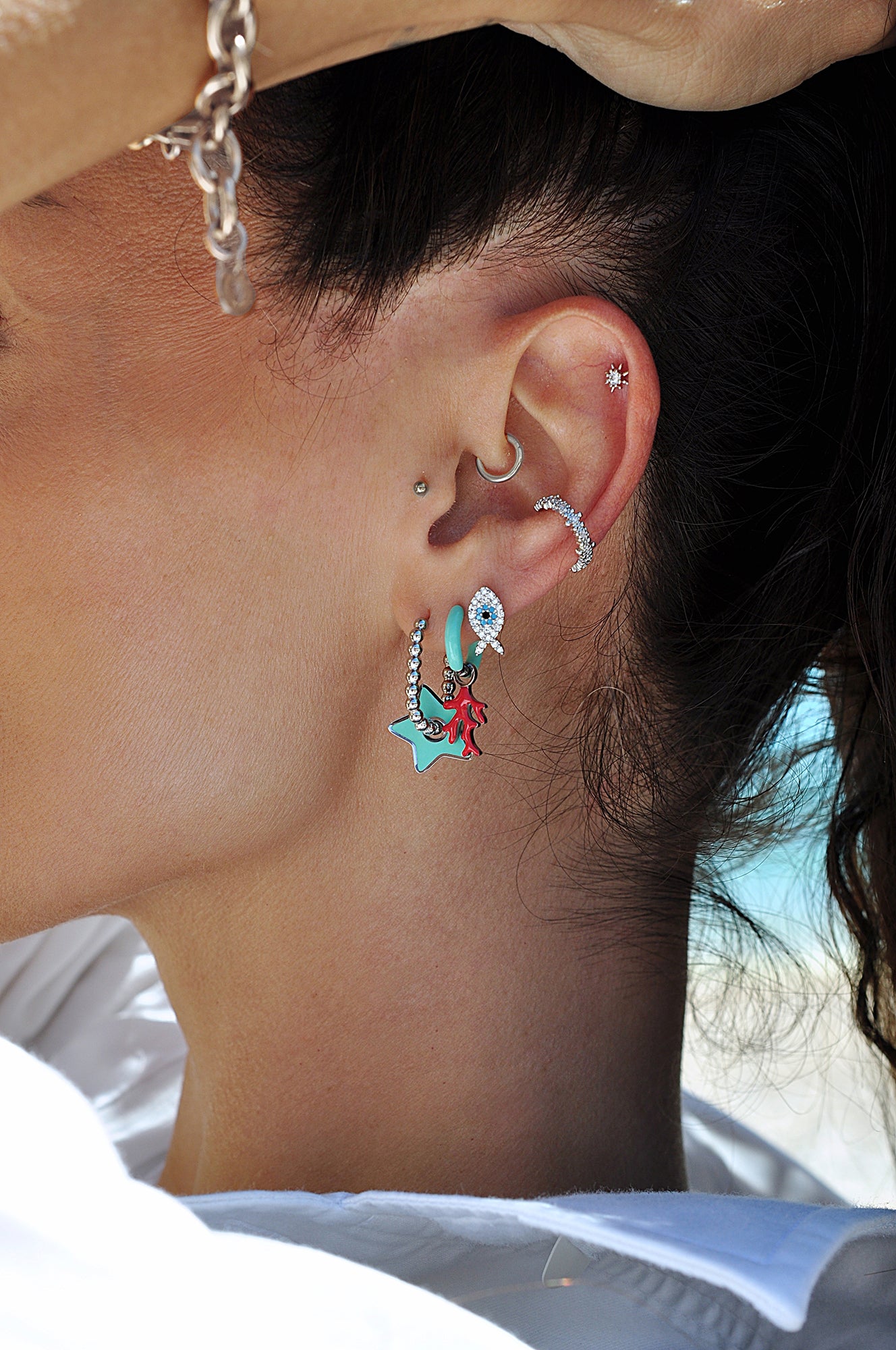 FISHY BUSINESS piercing earrings / FISHY BUSINESS piercing naušnice