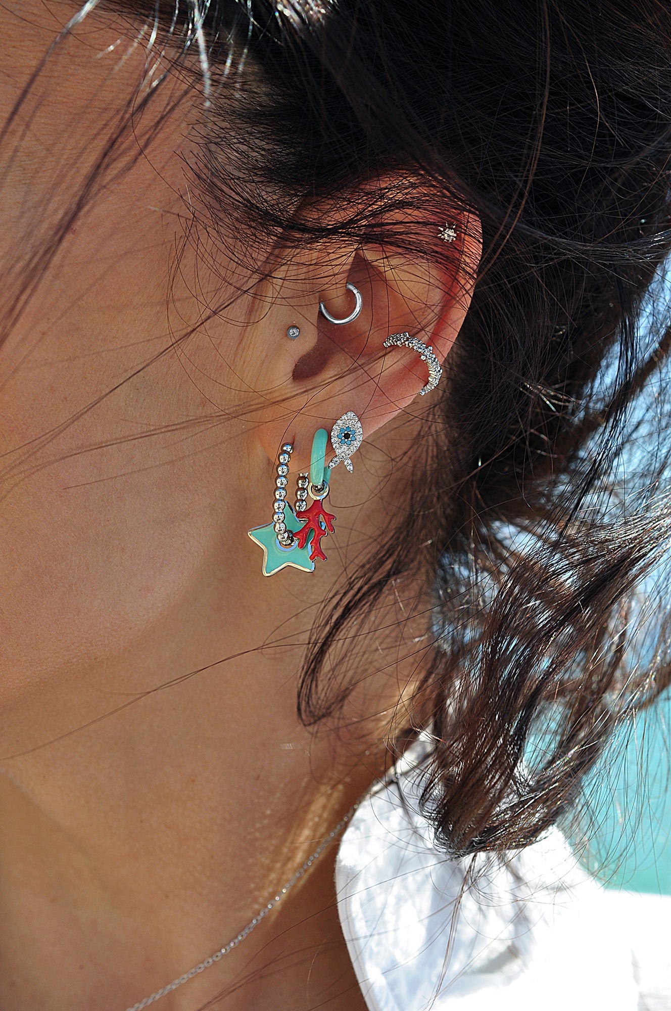 FISHY BUSINESS piercing earrings / FISHY BUSINESS piercing naušnice
