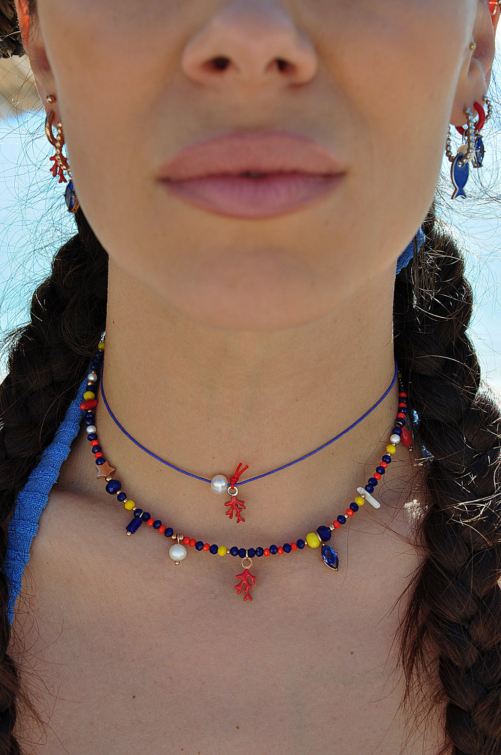 SUNSET WITH YOU choker necklace / SUNSET WITH YOU ogrlica uz vrat