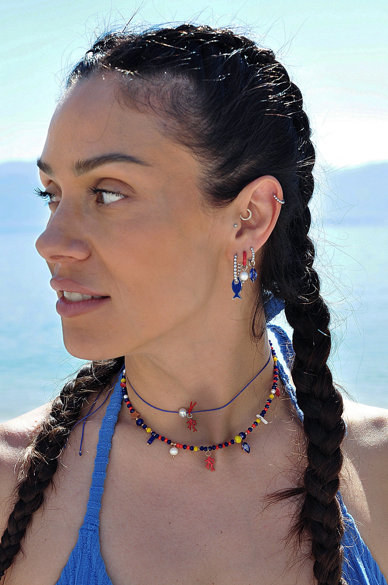 FUNKY SEA BABY string choker / FUNKY SEA BABY ogrlica uz vrat