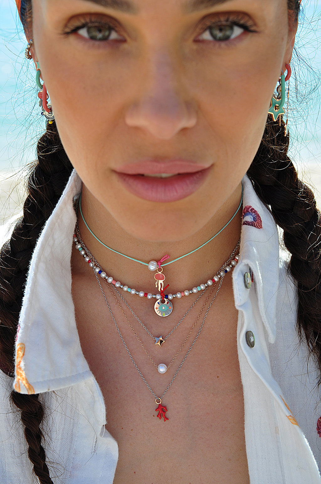 PINA COLADA choker necklace / PINA COLADA ogrlica uz vrat