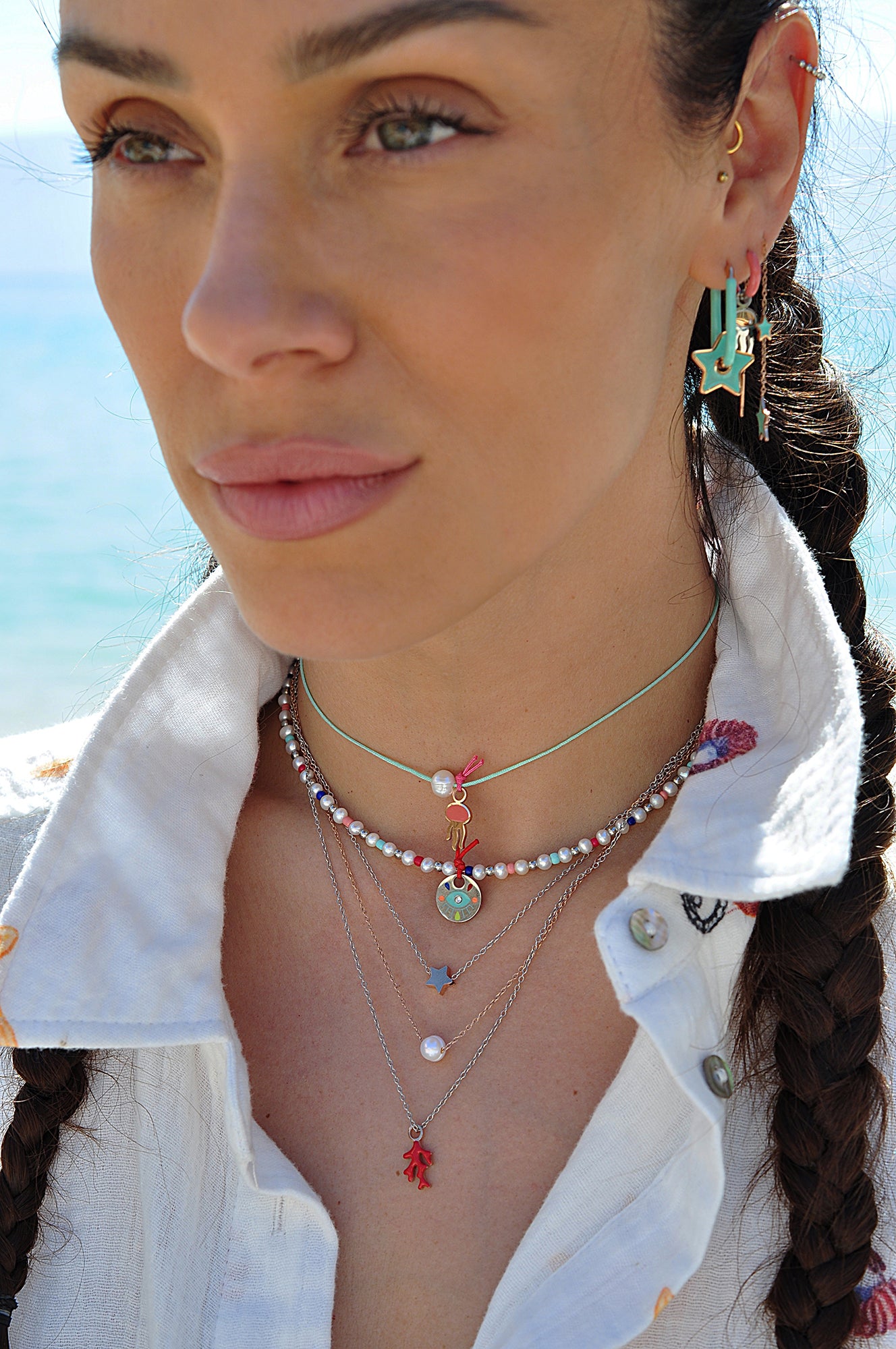 PINA COLADA choker necklace / PINA COLADA ogrlica uz vrat
