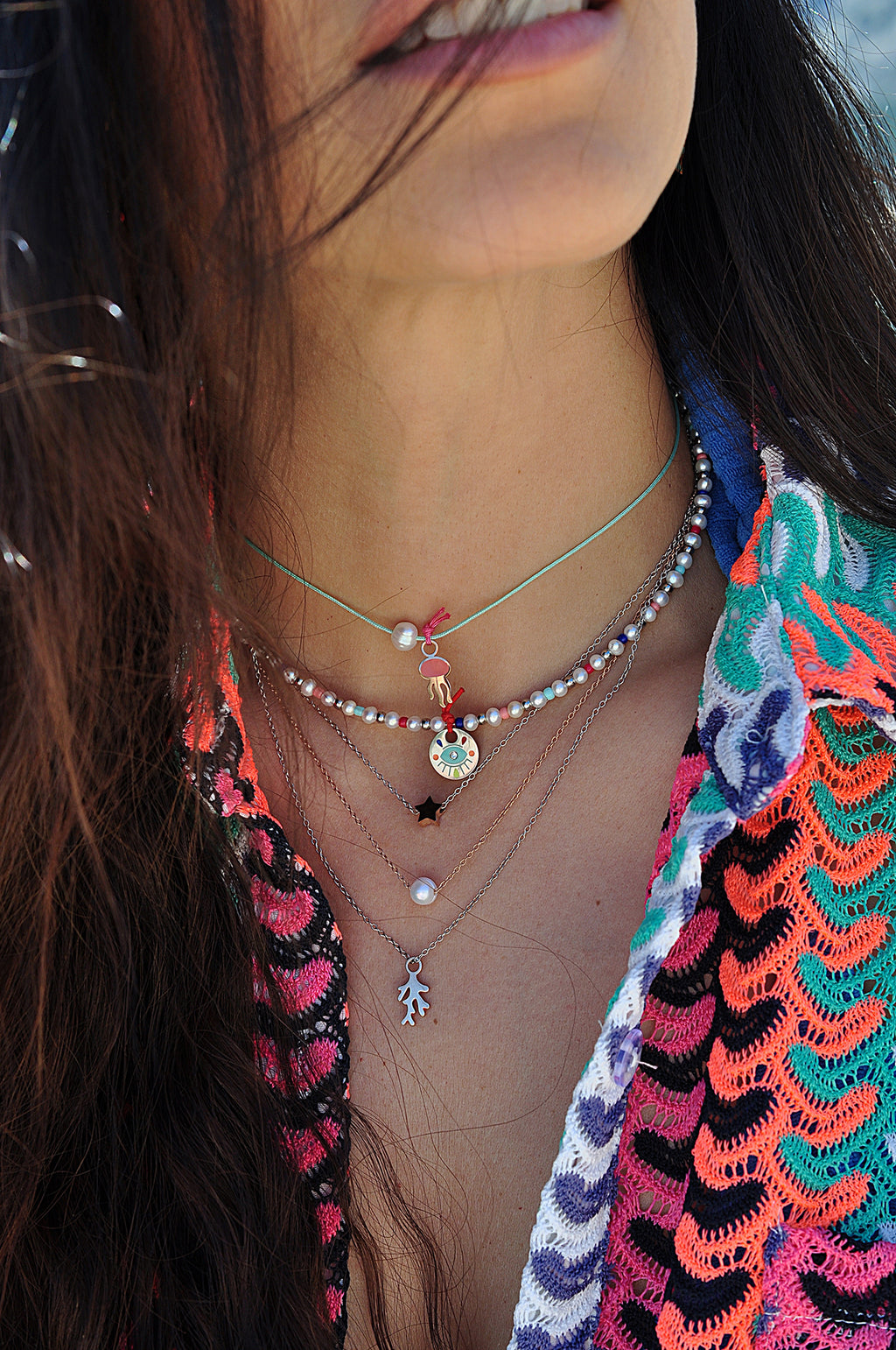 PINA COLADA choker necklace / PINA COLADA ogrlica uz vrat
