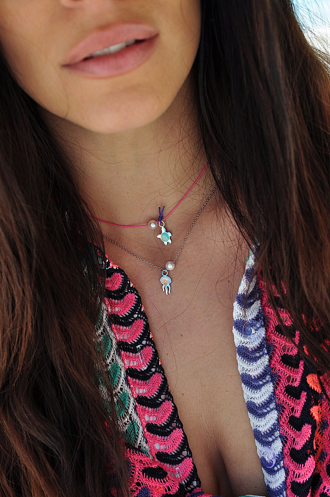 FUNKY SEA BABY string choker / FUNKY SEA BABY ogrlica uz vrat