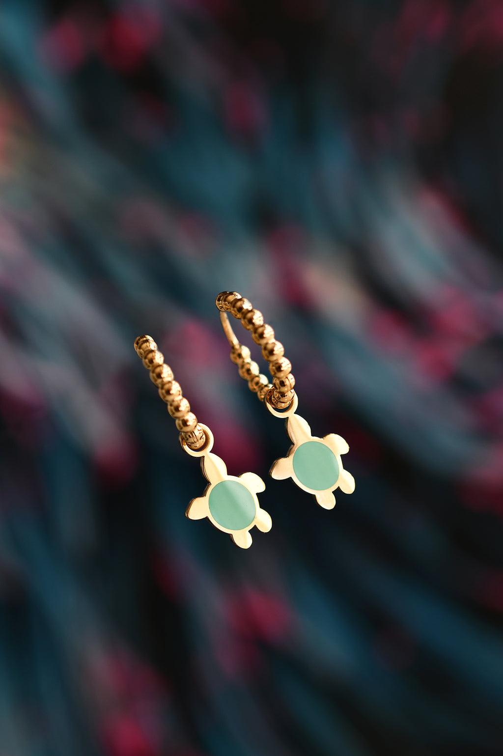 FUNKY TURTLE dot classic or mini hoops / FUNKY TURTLE dot klasični ili mini ringovi