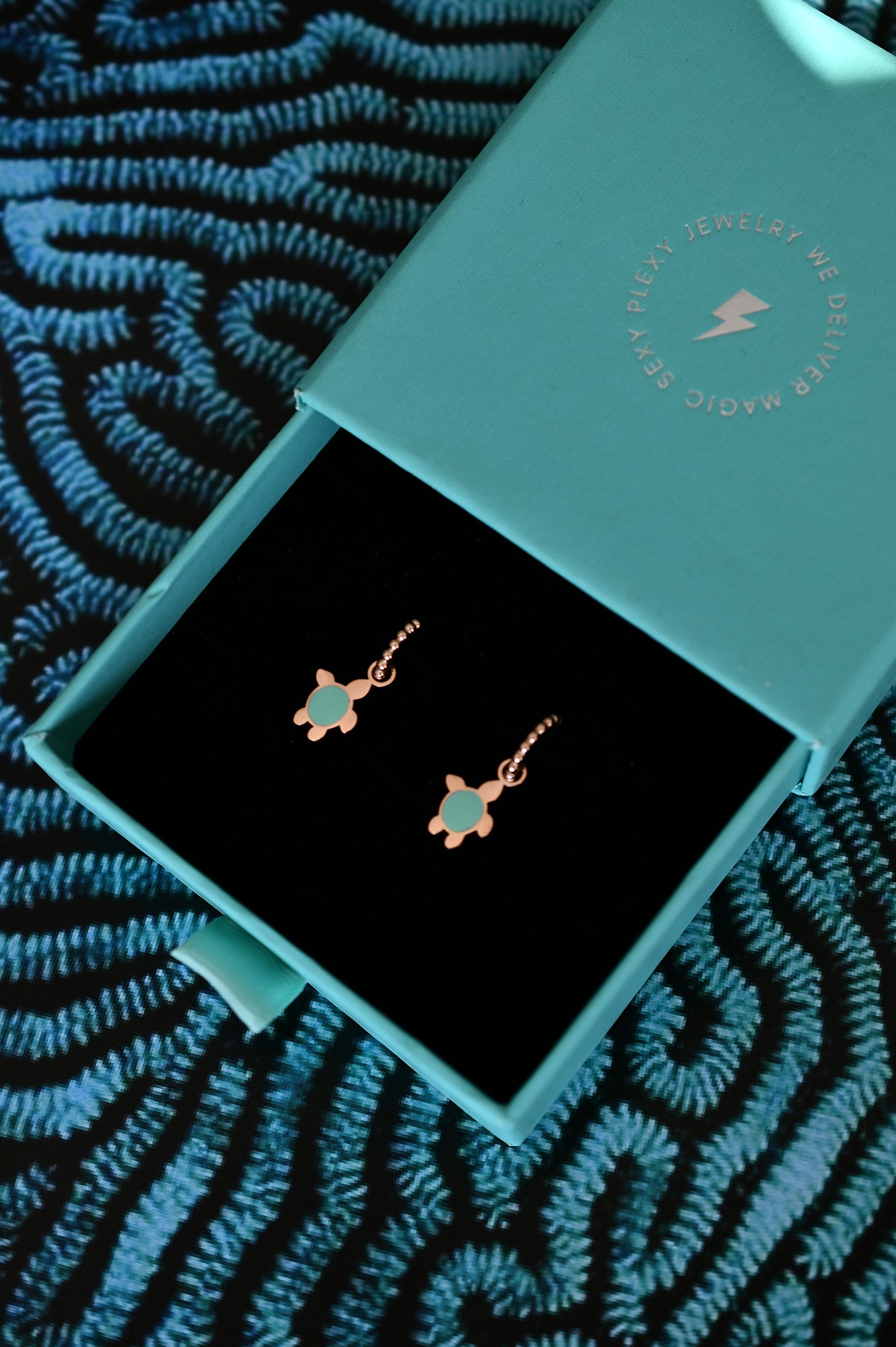 FUNKY TURTLE dot classic or mini hoops / FUNKY TURTLE dot klasični ili mini ringovi