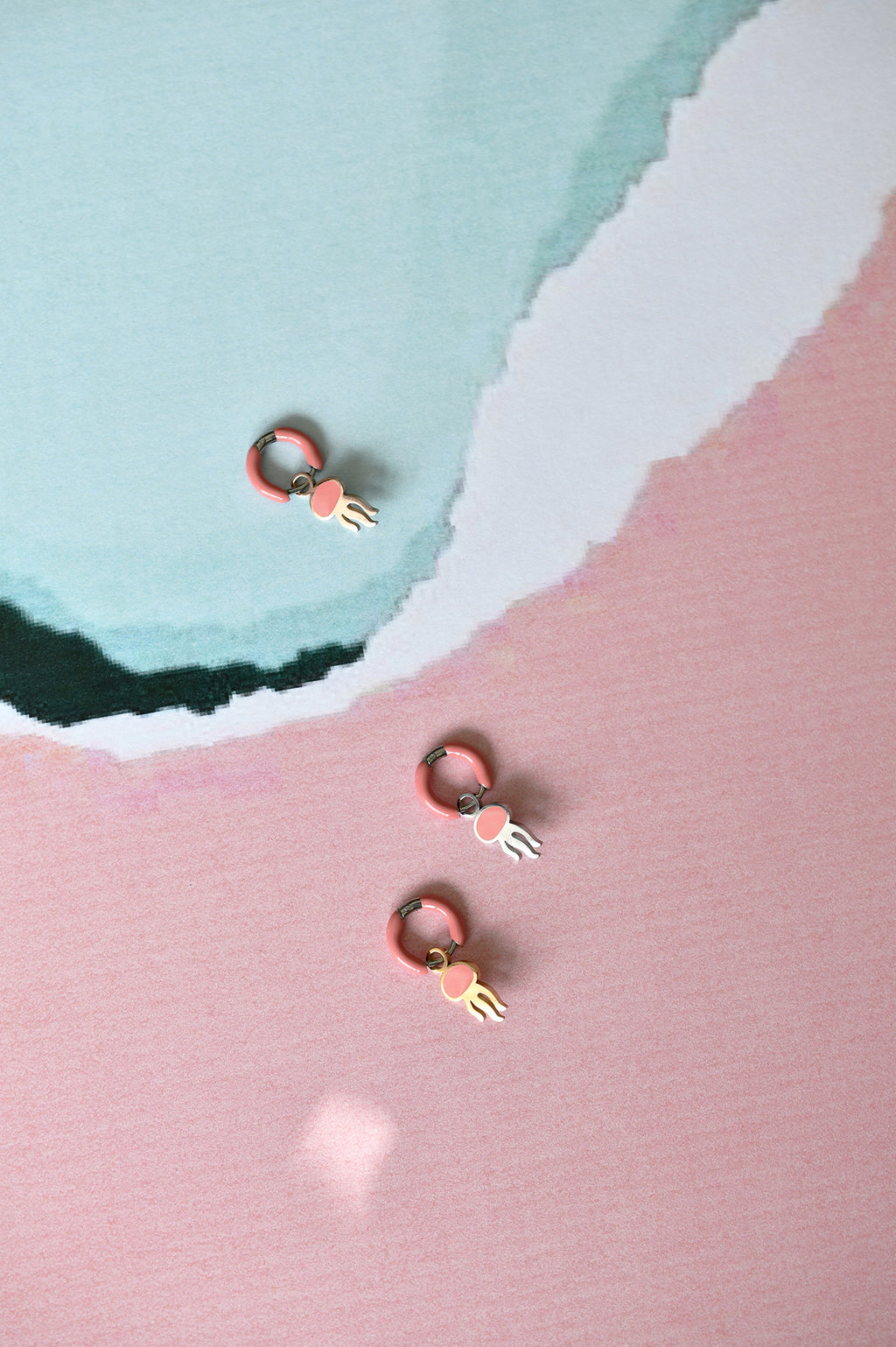 FUNKY JELLY color mini hoops / FUNKY JELLY mini ring u boji