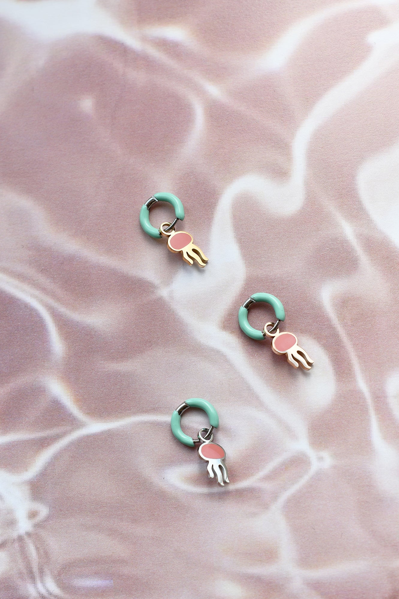 FUNKY JELLY color mini hoops / FUNKY JELLY mini ring u boji