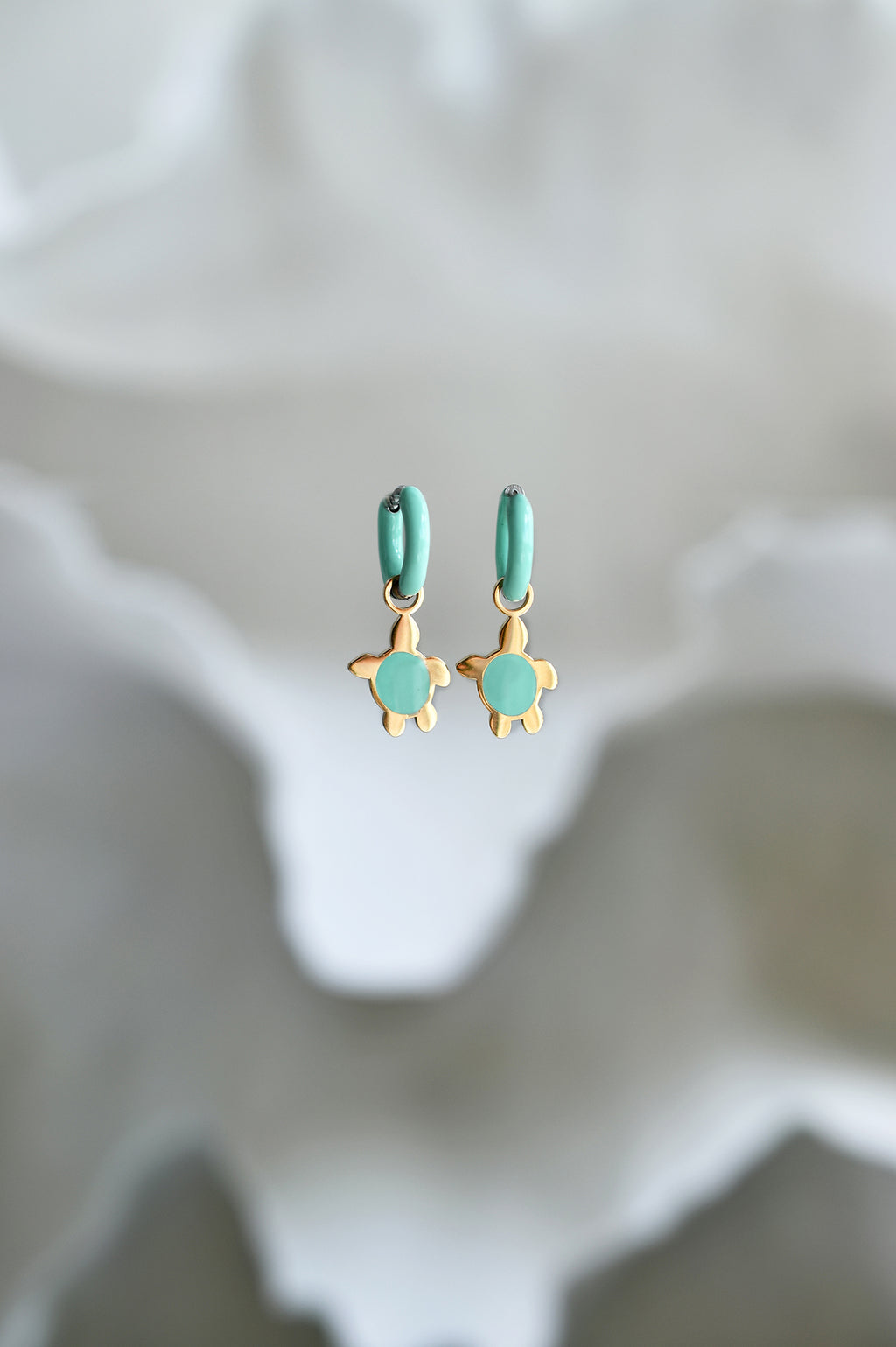 FUNKY TURTLE color mini hoops / FUNKY TURTLE mini ring u boji