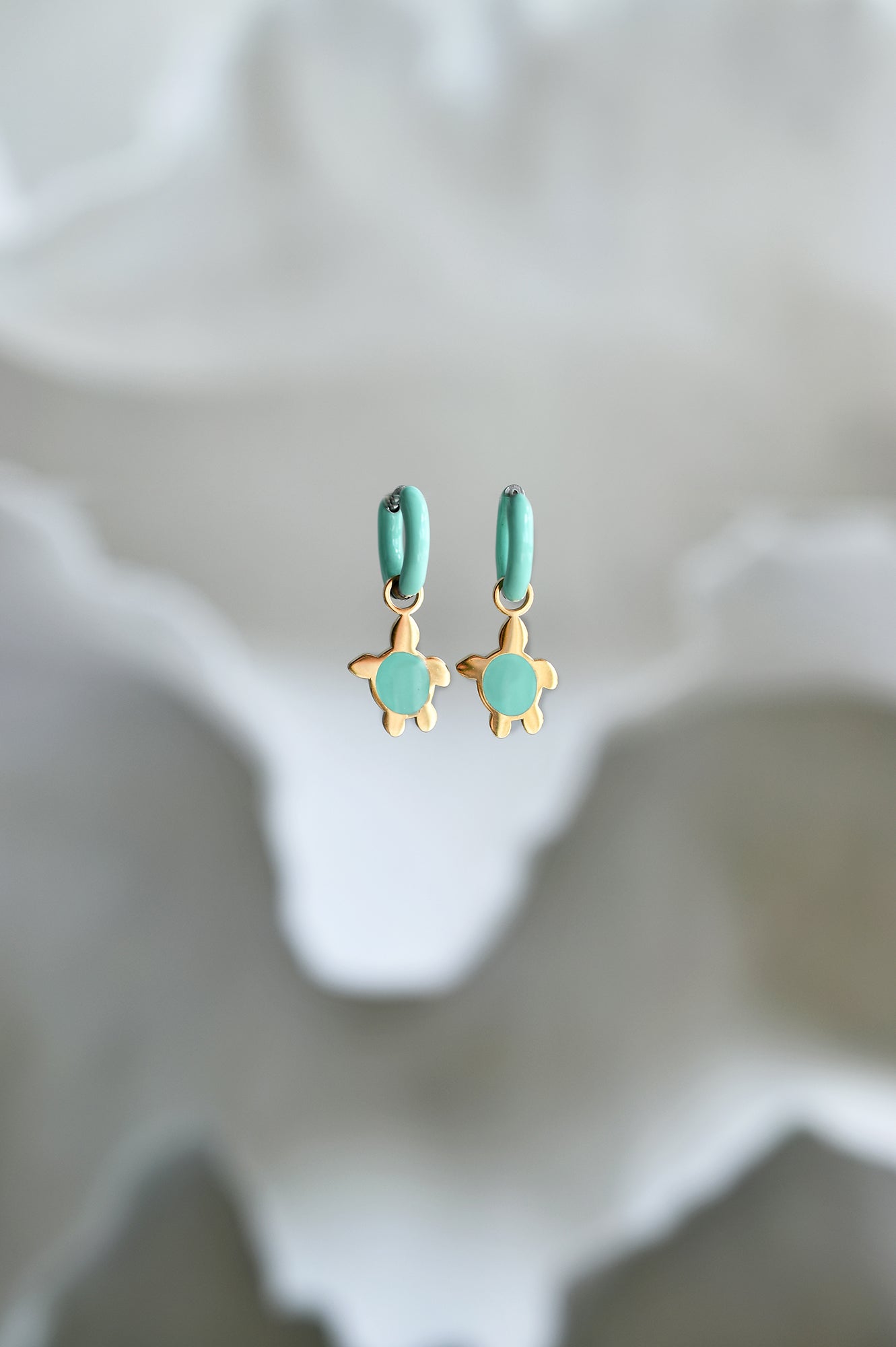 FUNKY TURTLE color mini hoops / FUNKY TURTLE mini ring u boji